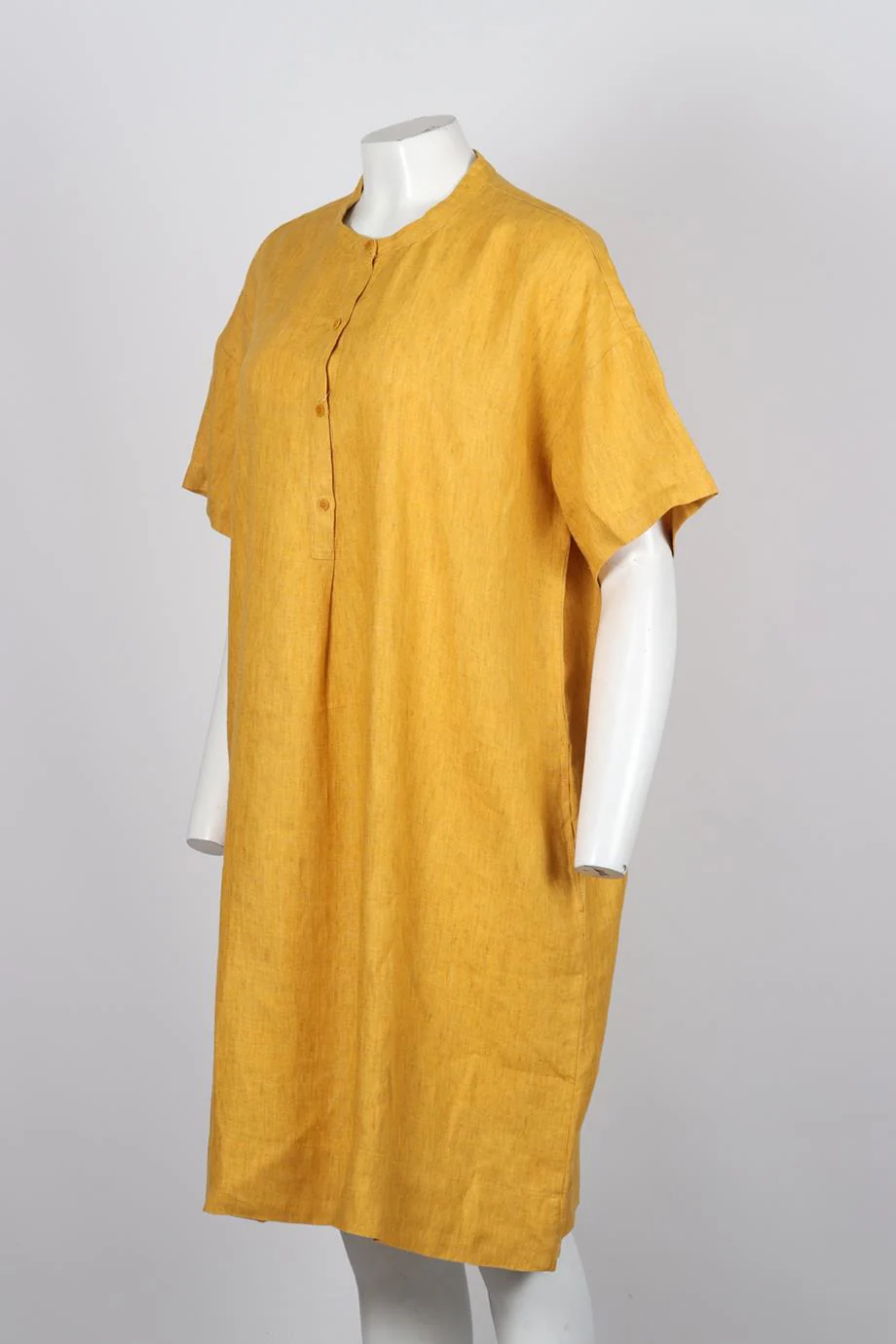 EILEEN FISHER LINEN MIDI DRESS XLARGE - Image 3