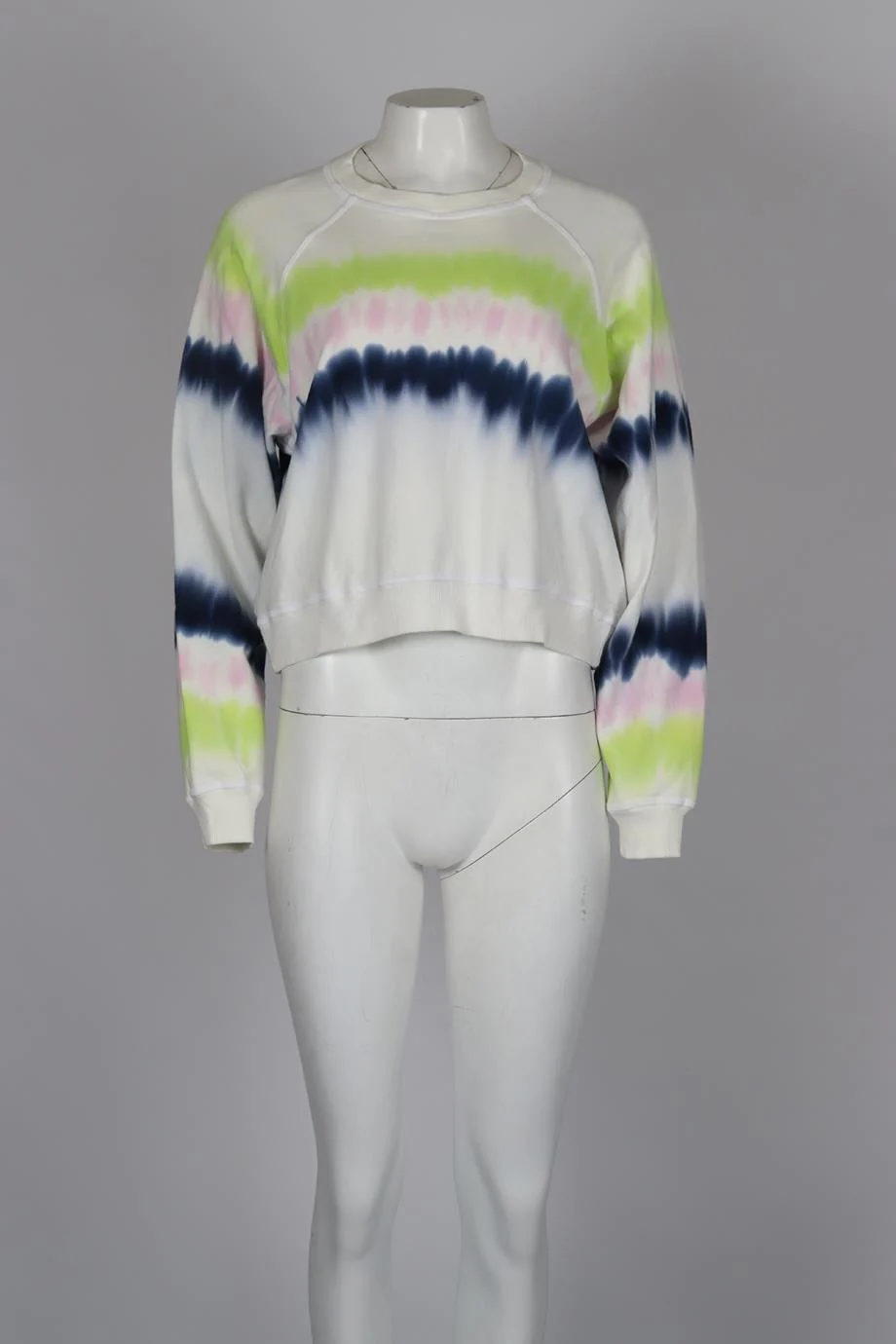 ELECTRIC AND ROSE TIE DYED COTTON JERSEY SWEATSHIRT SMALL - Image 2