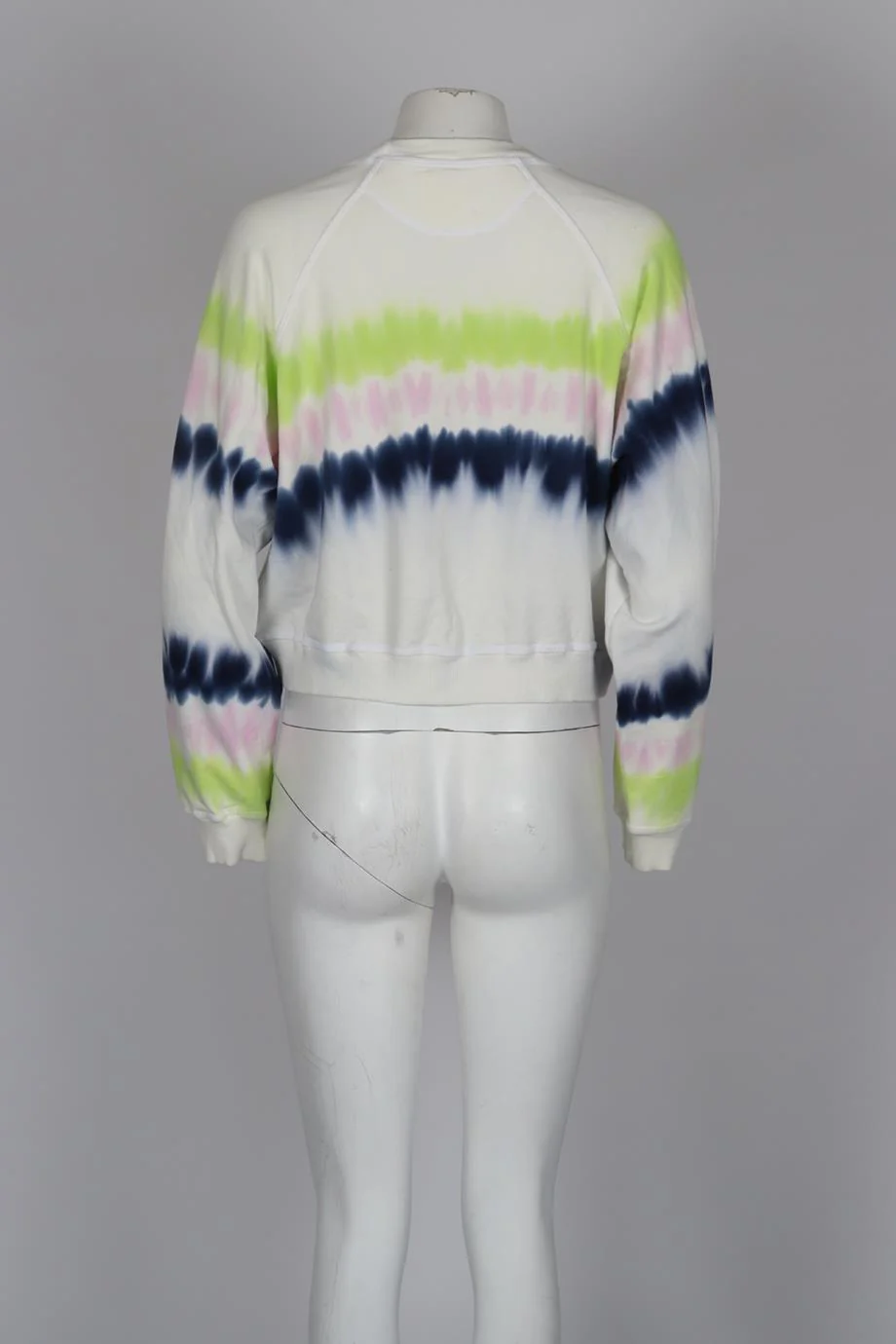 ELECTRIC AND ROSE TIE DYED COTTON JERSEY SWEATSHIRT SMALL - Image 4