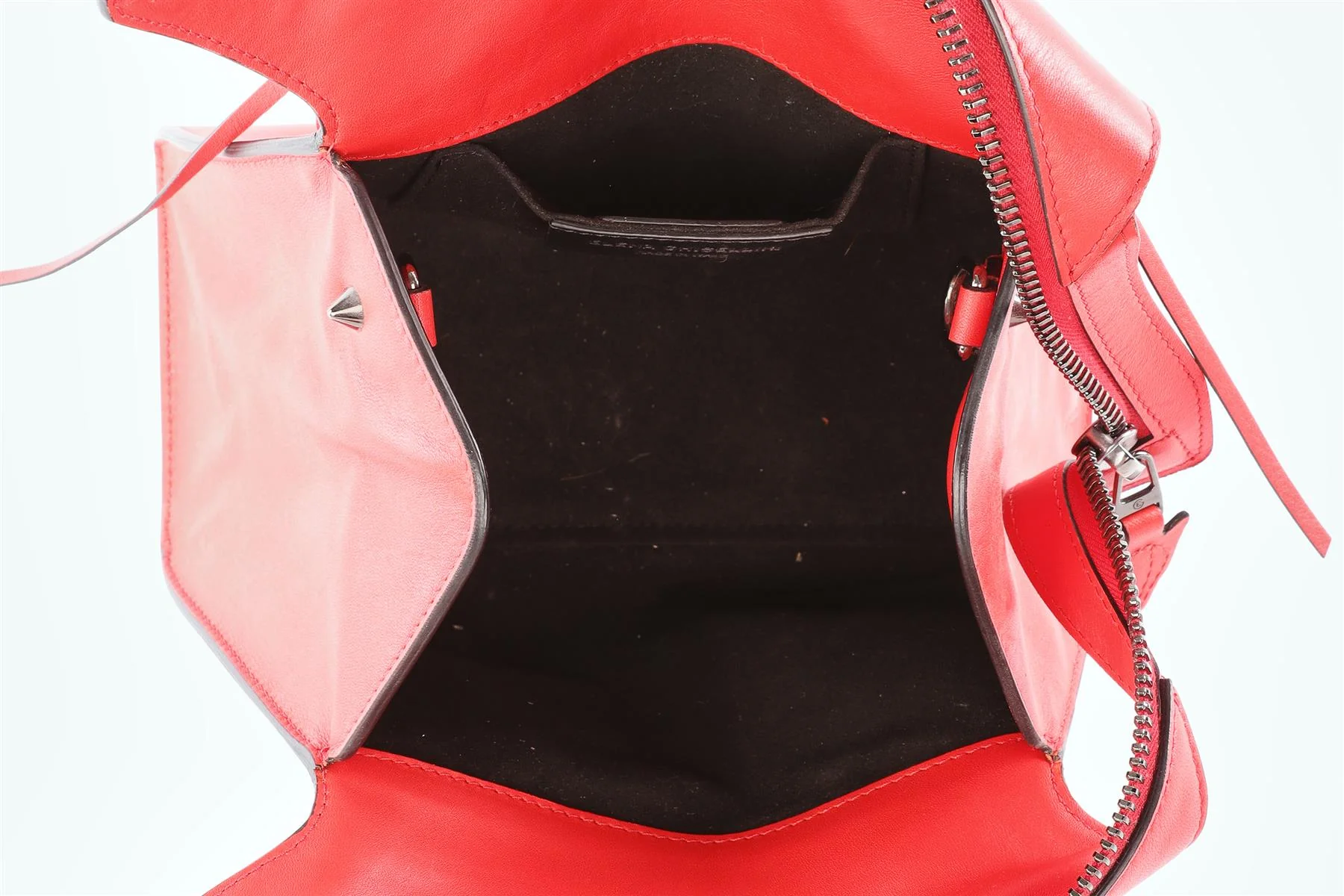 ELENA GHISELLINI RED LEATHER TOTE BAG - Image 10