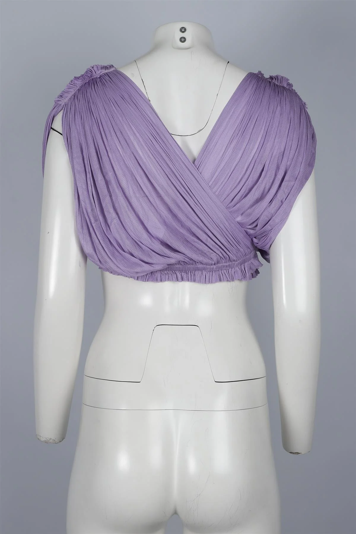 ELENA MAKRI MYKONOS PURPLE SILK TOP ONE SIZE - Image 4