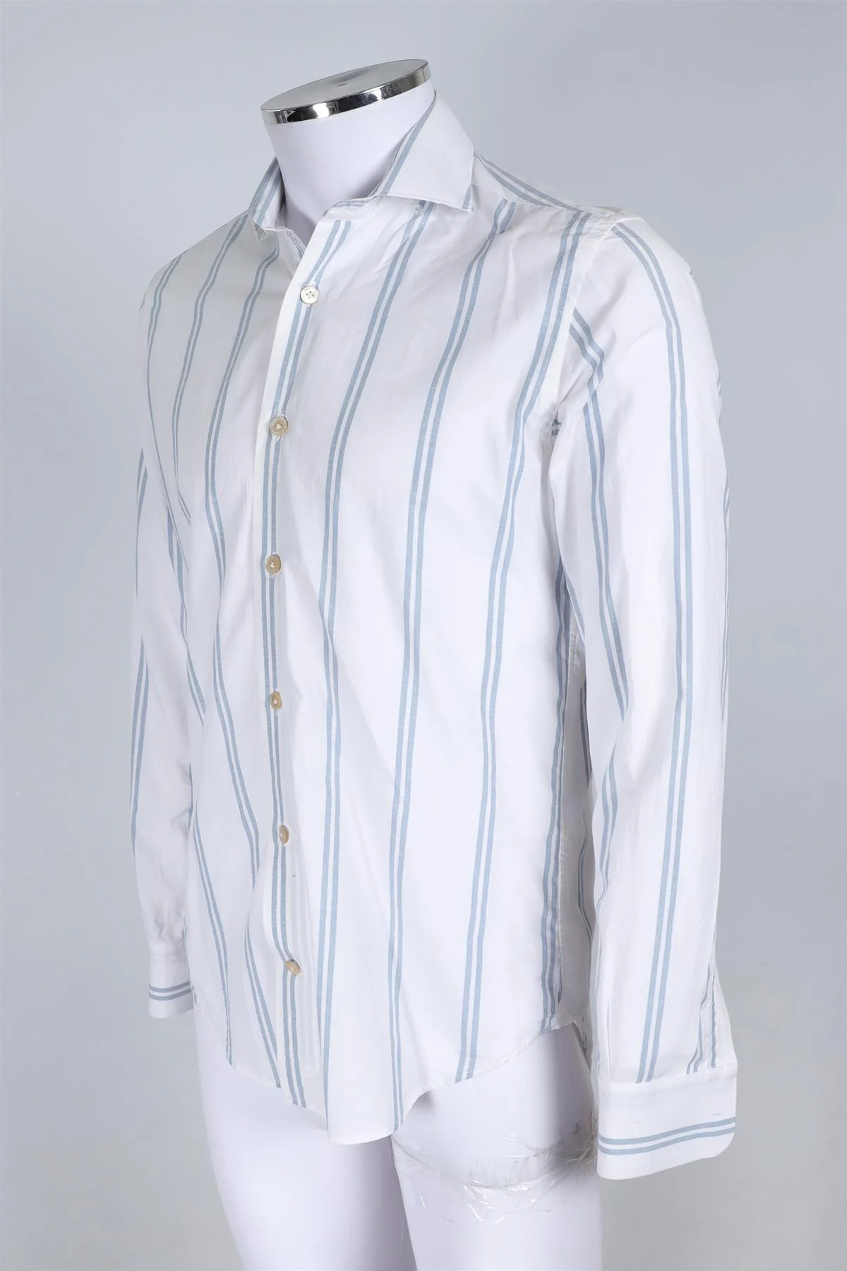 ELEVENTY WHITE MEN'S COTTON SHIRT SMALL - Image 3