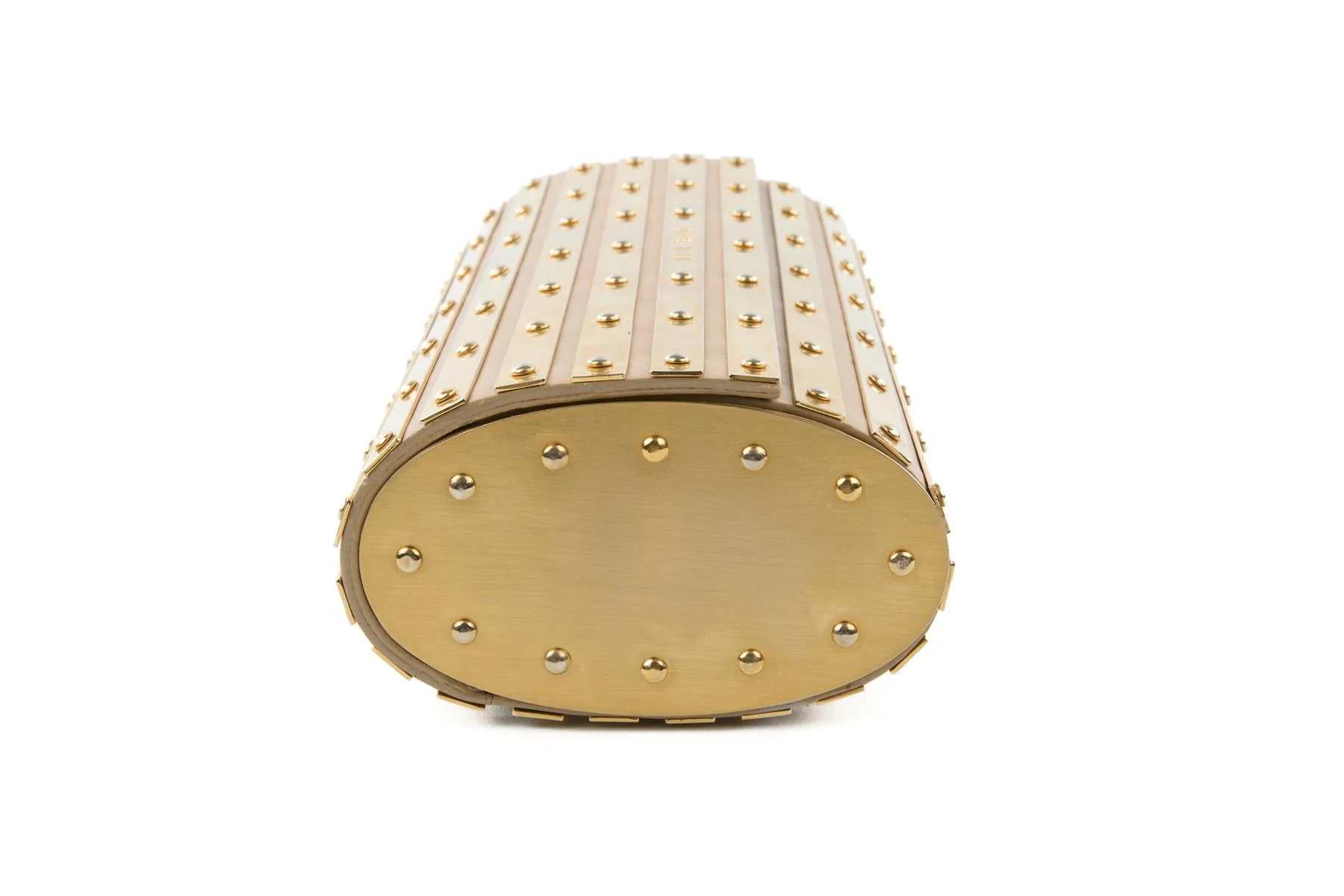 ELIE SAAB GOLD METAL CLUTCH - Image 4