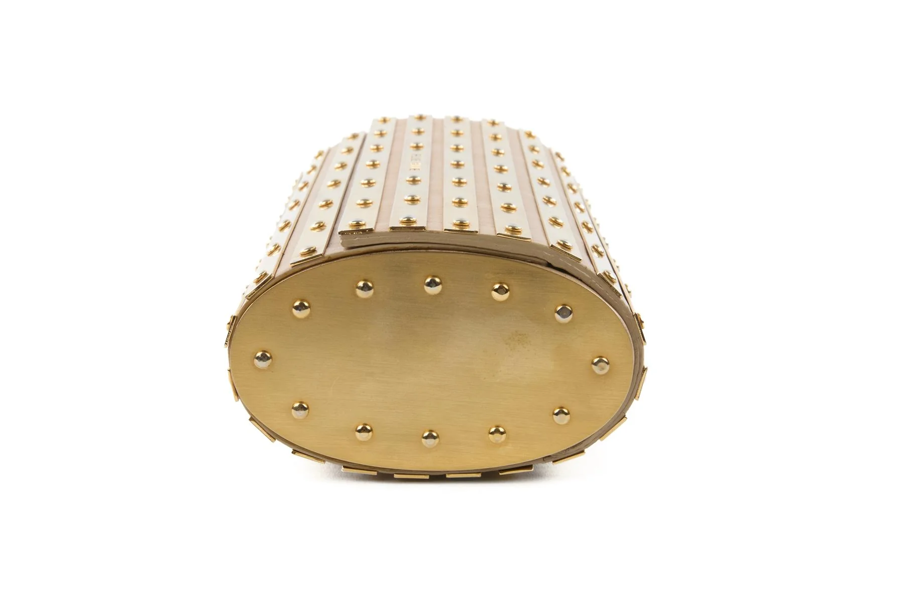 ELIE SAAB GOLD METAL CLUTCH - Image 5
