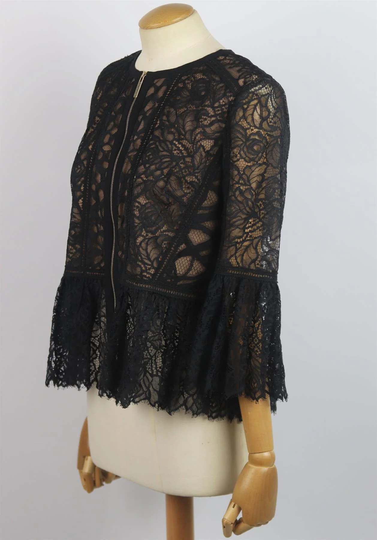 ELIE SAAB LACE PEPLUM JACKET IT 40 UK 8 - Image 3