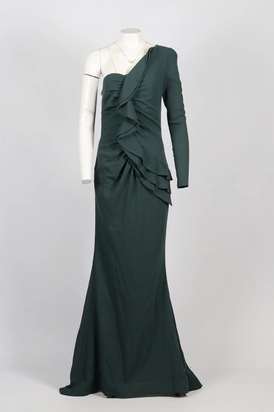 ELIE SAAB SILK BLEND MAXI DRESS FR 38 UK 10 - Image 2