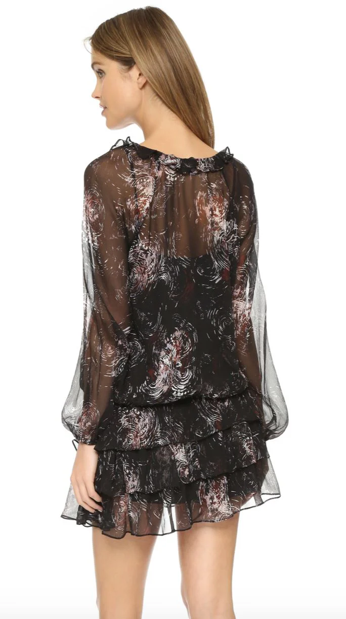 ELIZABETH AND JAMES BEATRIZA SILK MINI DRESS MEDIUM - Image 8