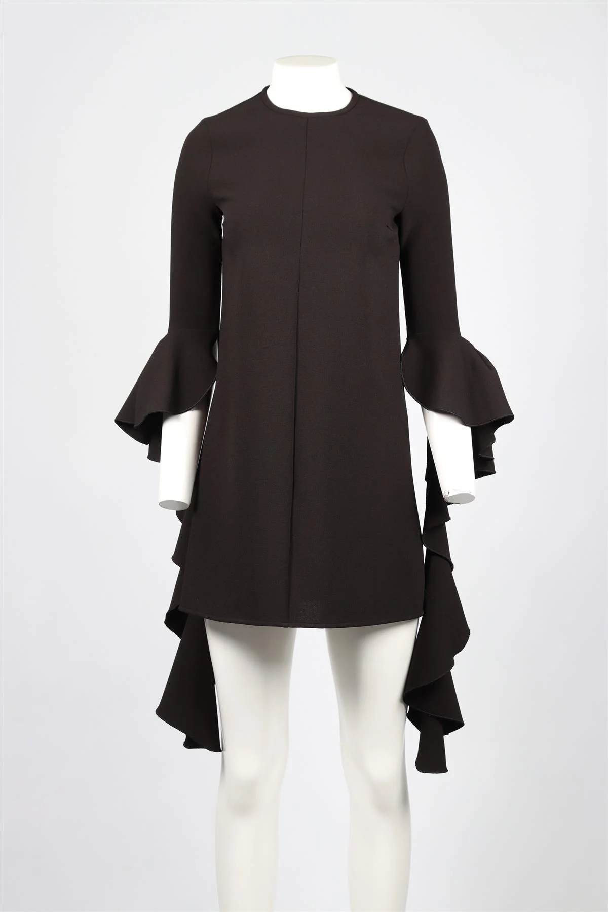 ELLERY BLACK CREPE MINI DRESS AUS 6 UK 4 - Image 2