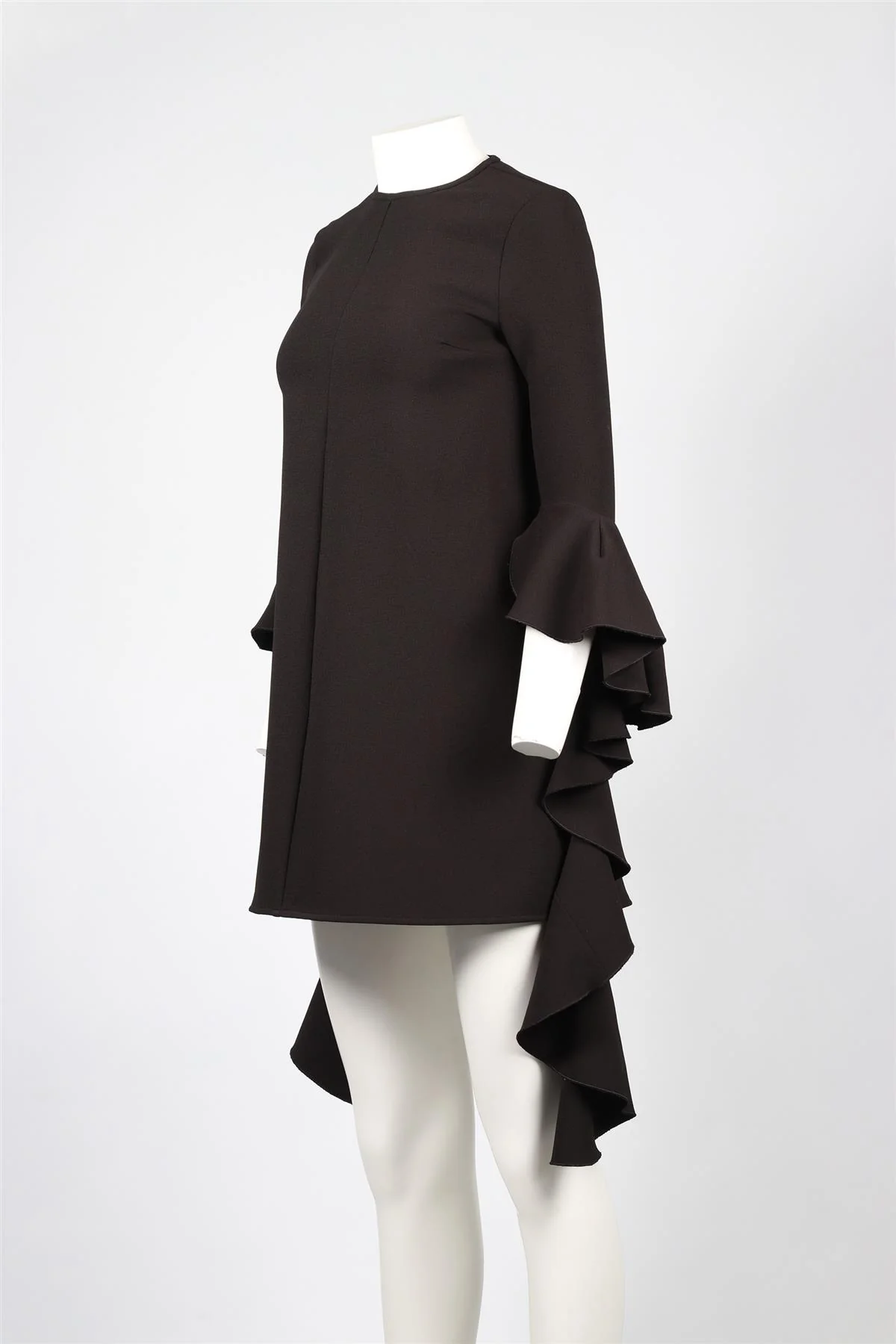 ELLERY BLACK CREPE MINI DRESS AUS 6 UK 4 - Image 3