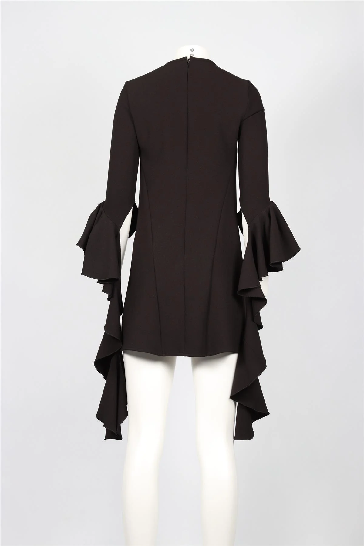 ELLERY BLACK CREPE MINI DRESS AUS 6 UK 4 - Image 4