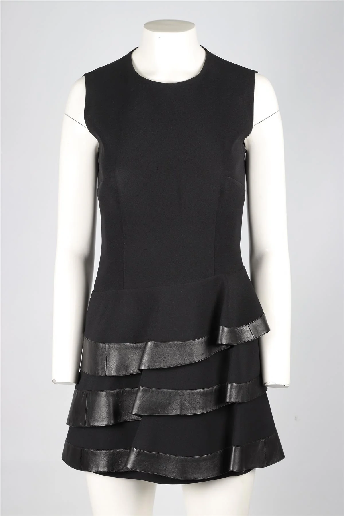 EMANUEL UNGARO BLACK CREPE MINI DRESS FR 36 UK 8 - Image 2