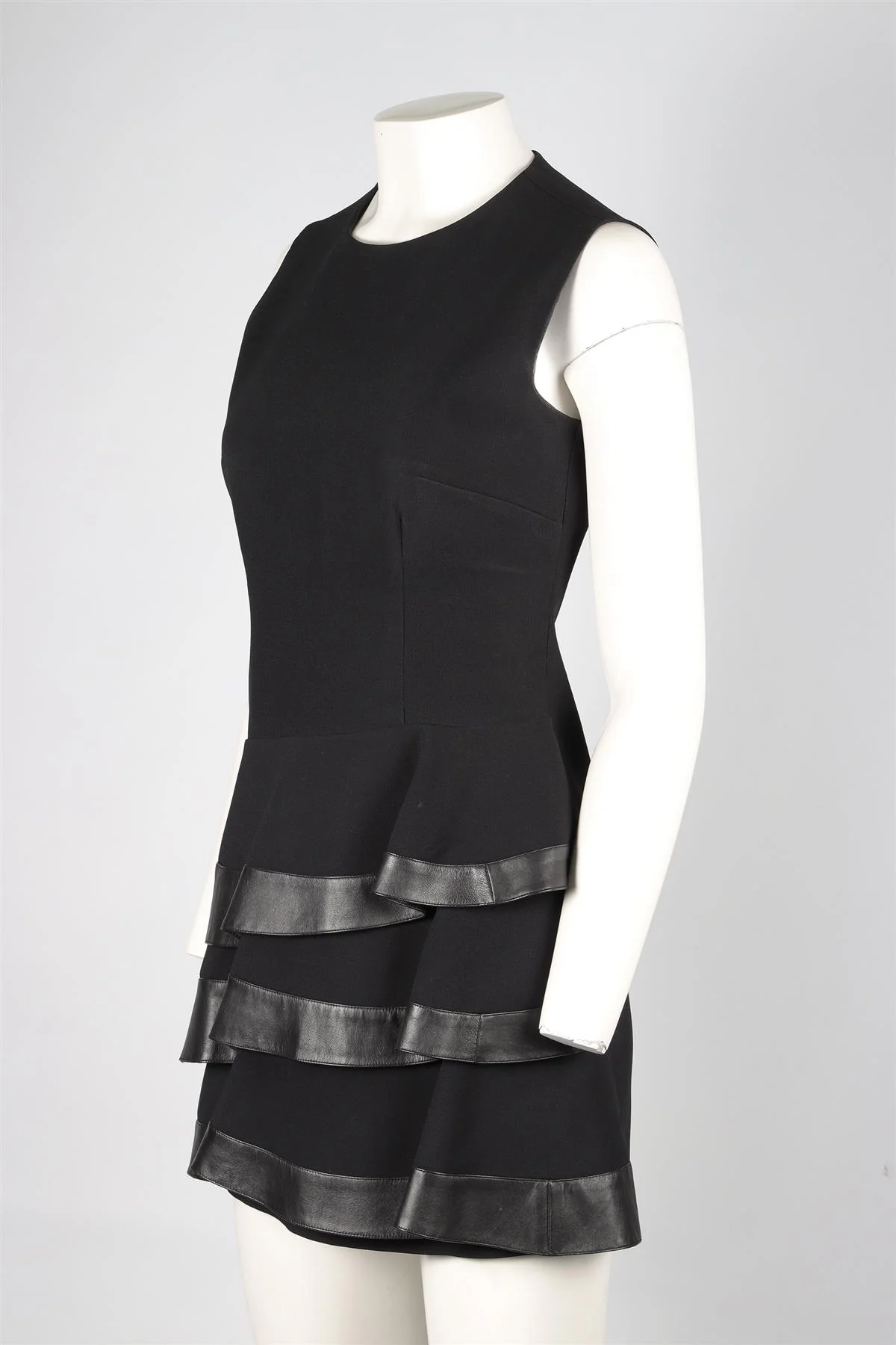 EMANUEL UNGARO BLACK CREPE MINI DRESS FR 36 UK 8 - Image 3