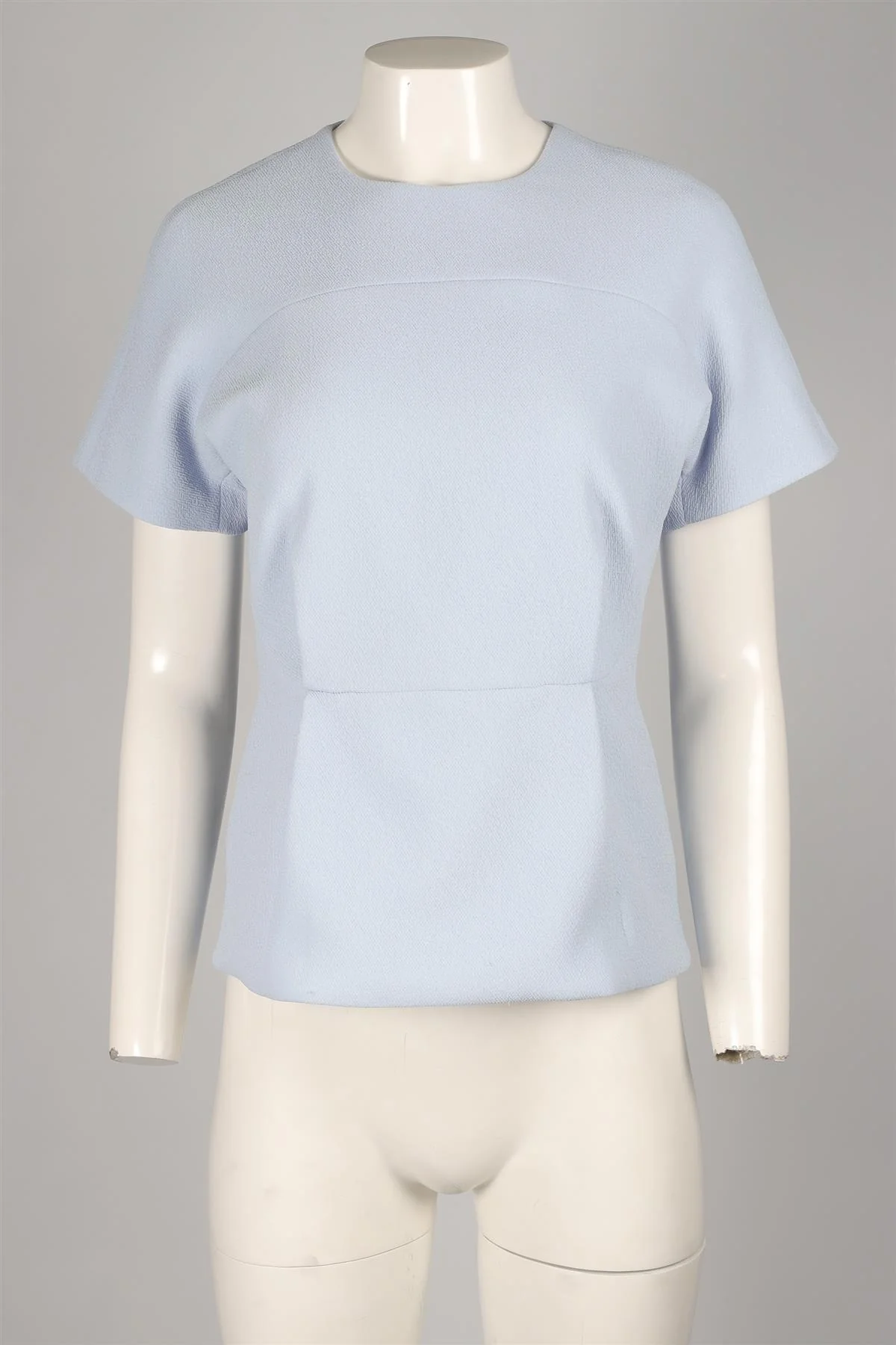 EMILIA WICKSTEAD BLUE CREPE TOP UK 12 - Image 2