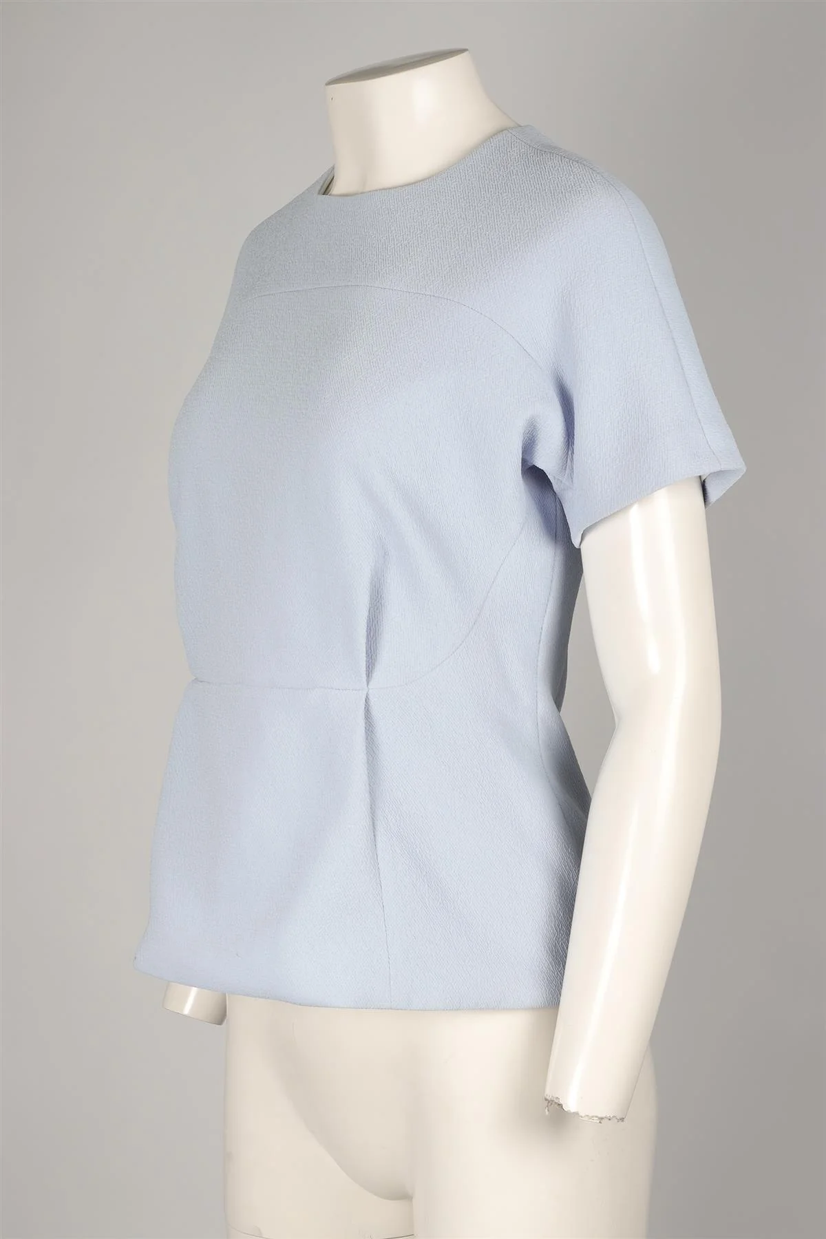 EMILIA WICKSTEAD BLUE CREPE TOP UK 12 - Image 3