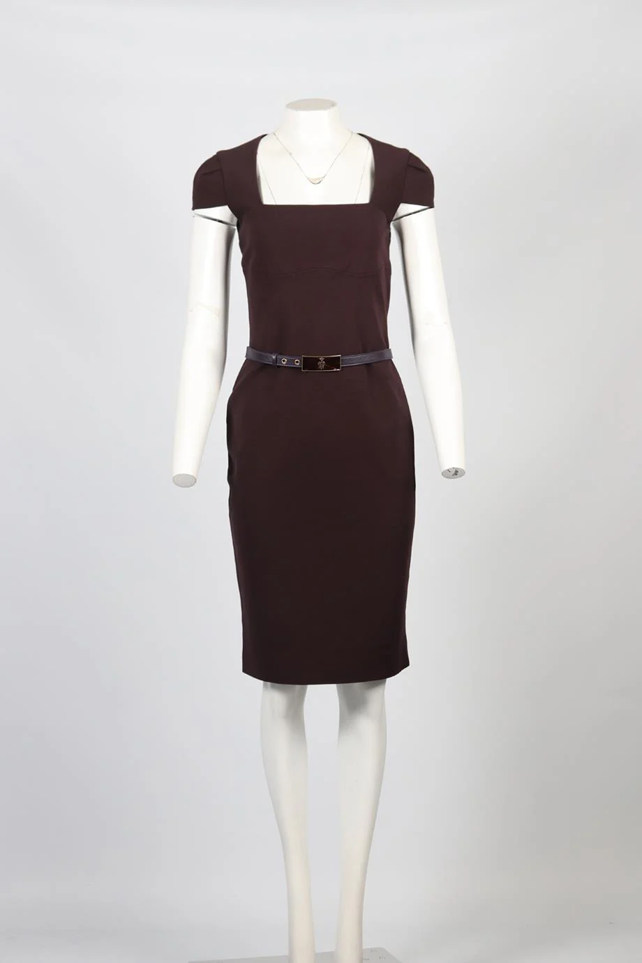 EMILIO PUCCI BELTED KNIT MIDI DRESS FR 42 UK 14 - Image 2