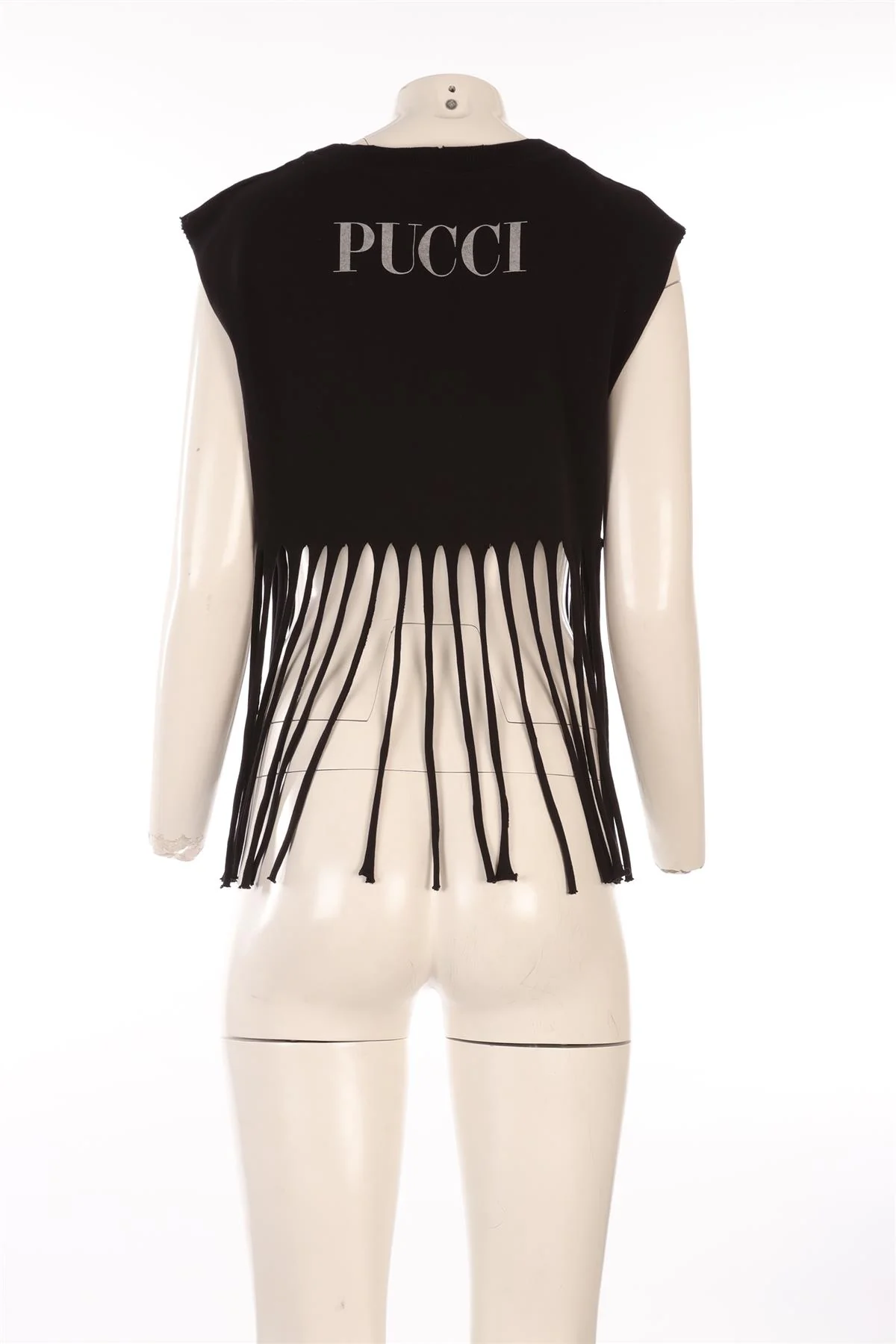 EMILIO PUCCI BLACK COTTON TOP MEDIUM - Image 4