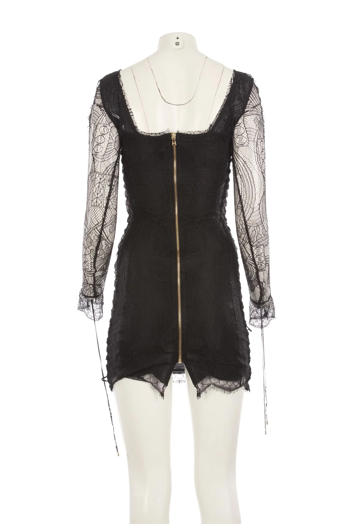 EMILIO PUCCI BLACK LACE MINI DRESS UK 8 - Image 4