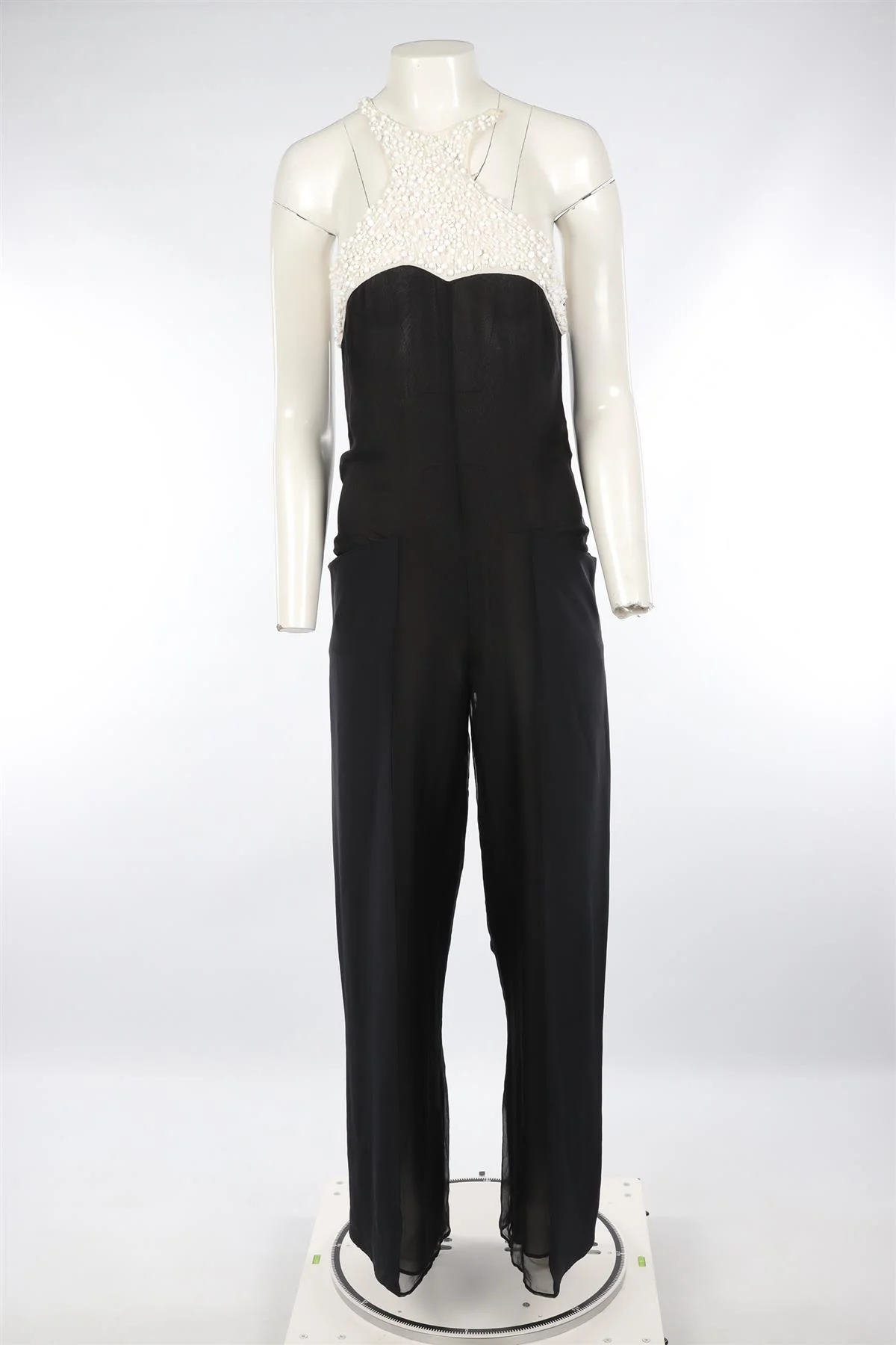 EMILIO PUCCI BLACK SILK JUMPSUIT IT 40 UK 8 - Image 2