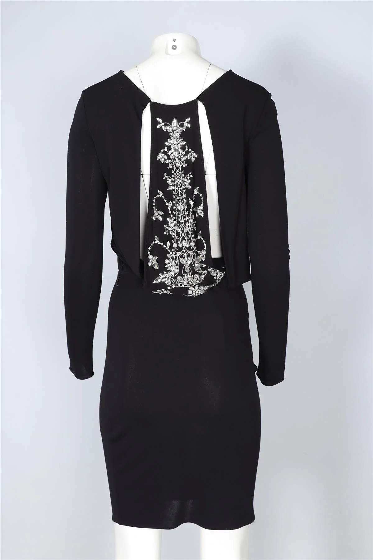 EMILIO PUCCI BLACK SILK MINI DRESS IT 40 UK 8 - Image 4