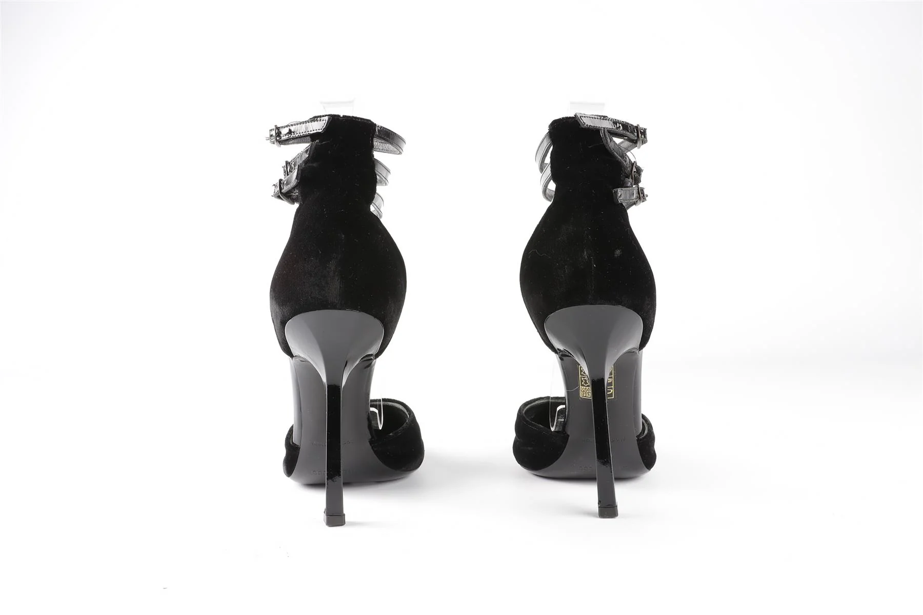 EMILIO PUCCI BLACK VELVET PUMPS EU 37 UK 4 - Image 5
