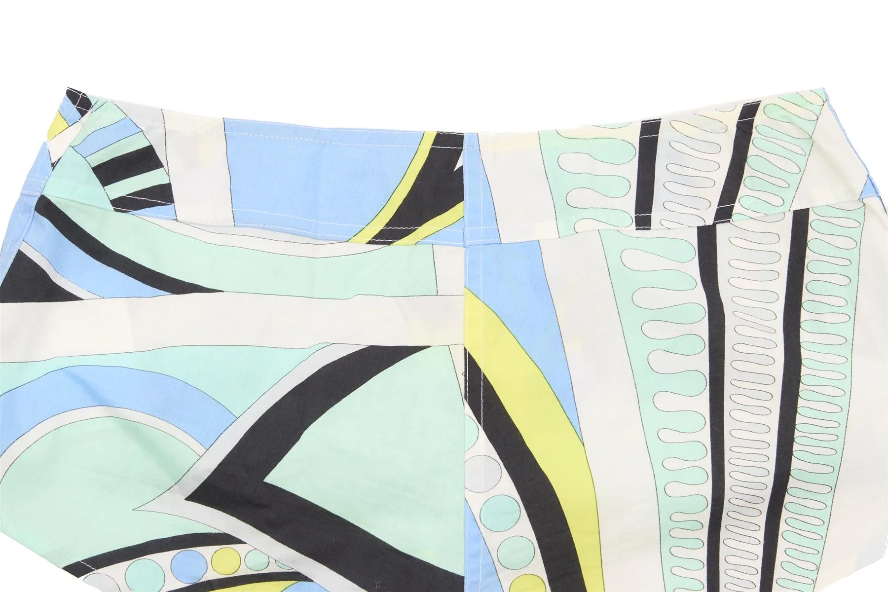EMILIO PUCCI BLUE VINTAGE COTTON SHORTS IT 38 UK 6 - Image 5