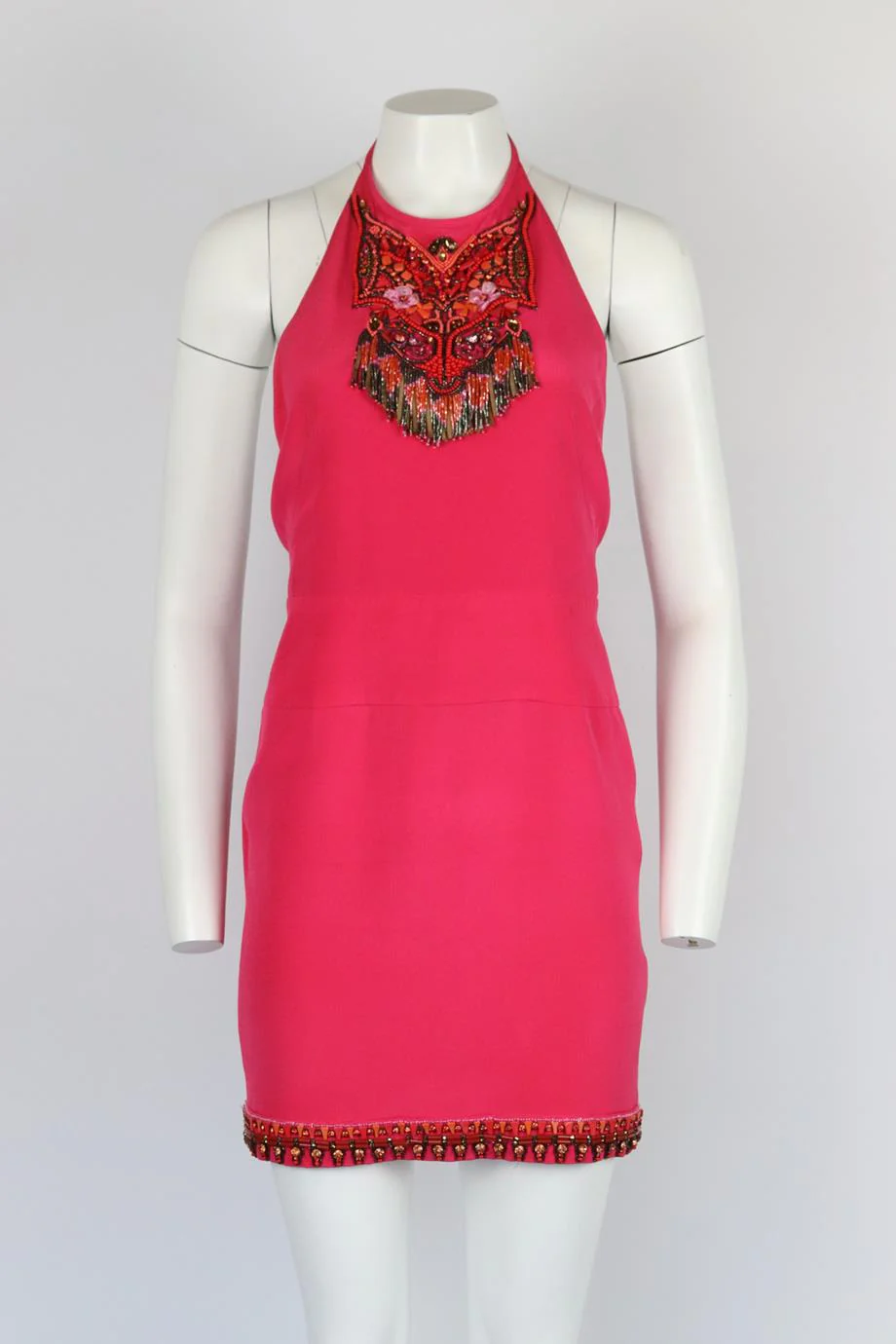 EMILIO PUCCI EMBELLISHED SILK MINI DRESS IT 38 UK 6 - Image 2