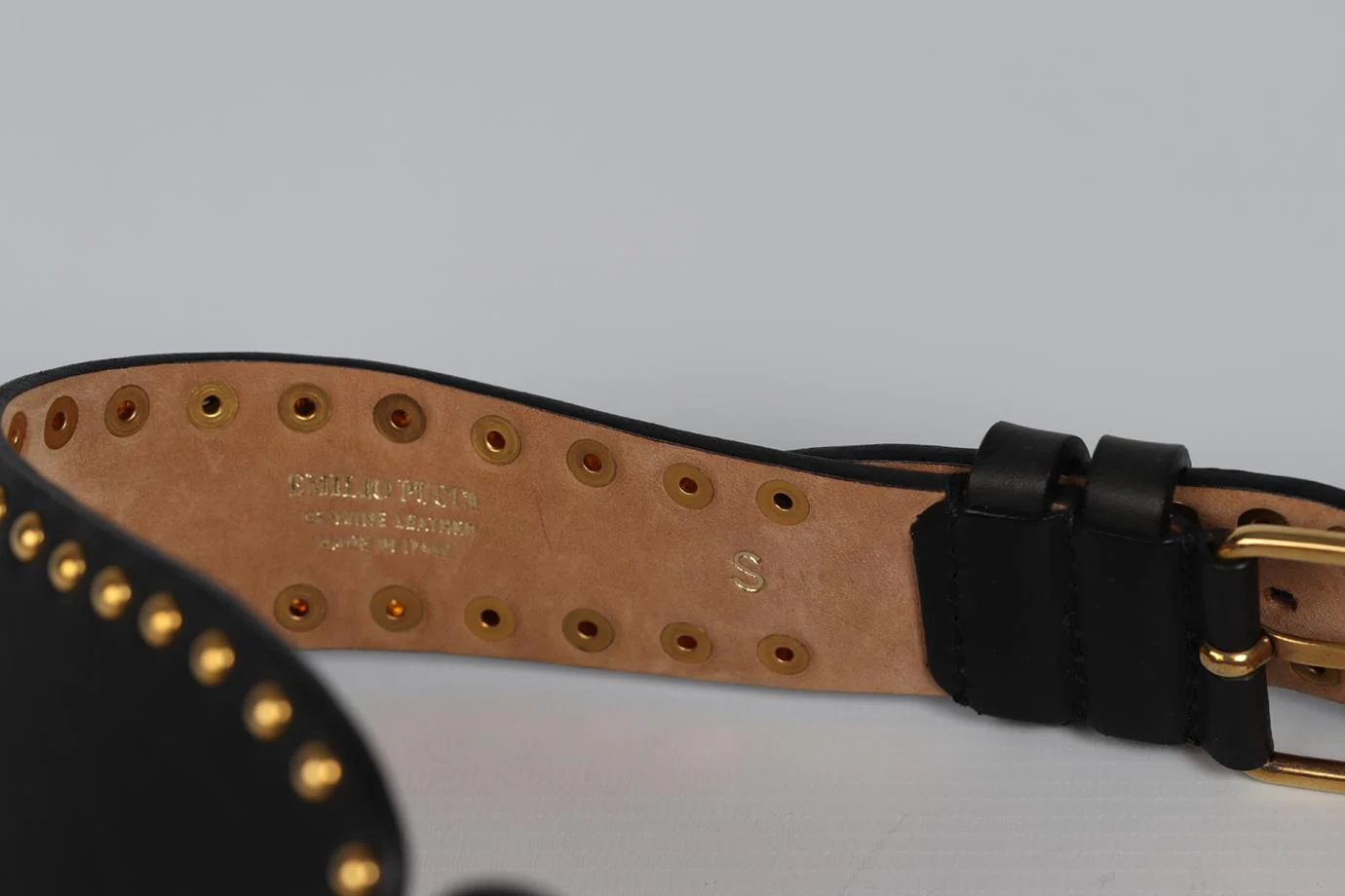 EMILIO PUCCI LEATHER WAIST BELT SMALL - Image 5