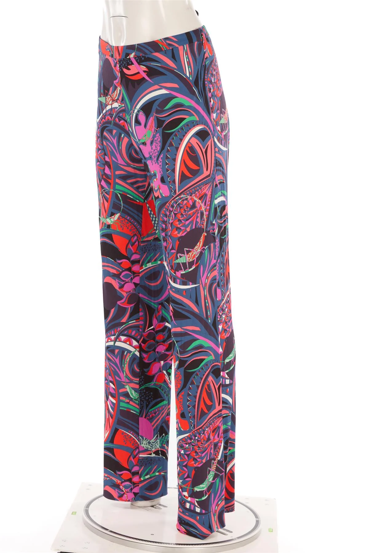 EMILIO PUCCI MULTI JERSEY STRAIGHT LEG PANTS IT 46 UK 14 - Image 3