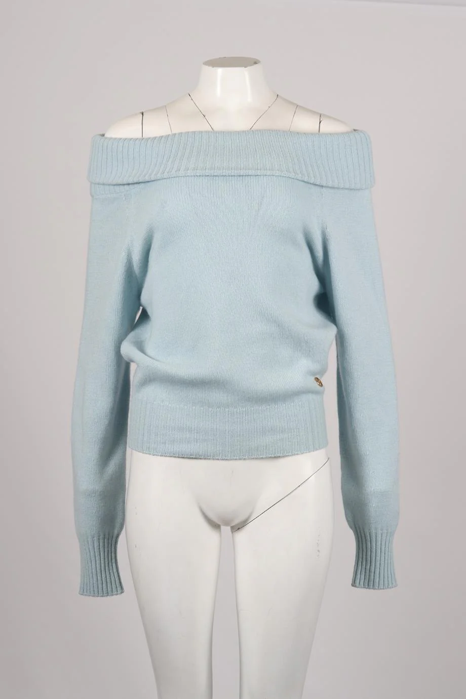 EMILIO PUCCI OFF THE SHOULDER CASHMERE SWEATER XLARGE - Image 2
