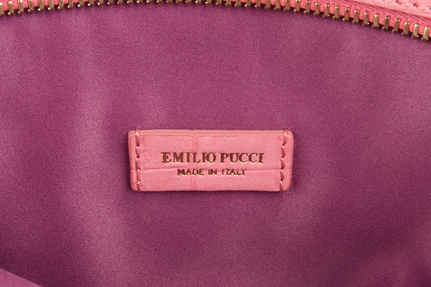EMILIO PUCCI PINK NUBUCK CLUTCH - Image 10