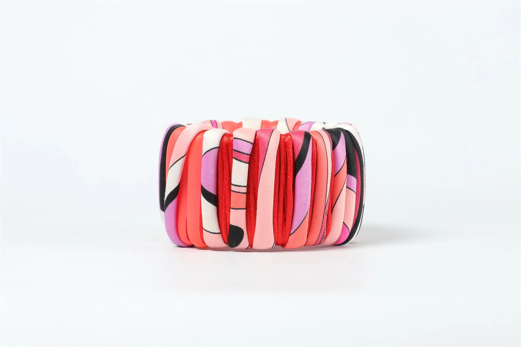 EMILIO PUCCI PINK SILK BANGLE - Image 2