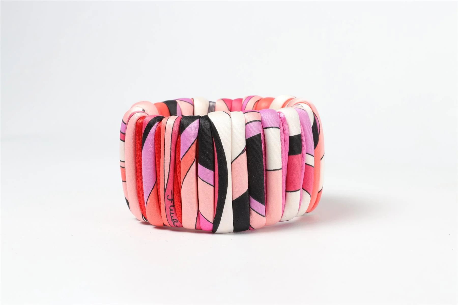 EMILIO PUCCI PINK SILK BANGLE - Image 4