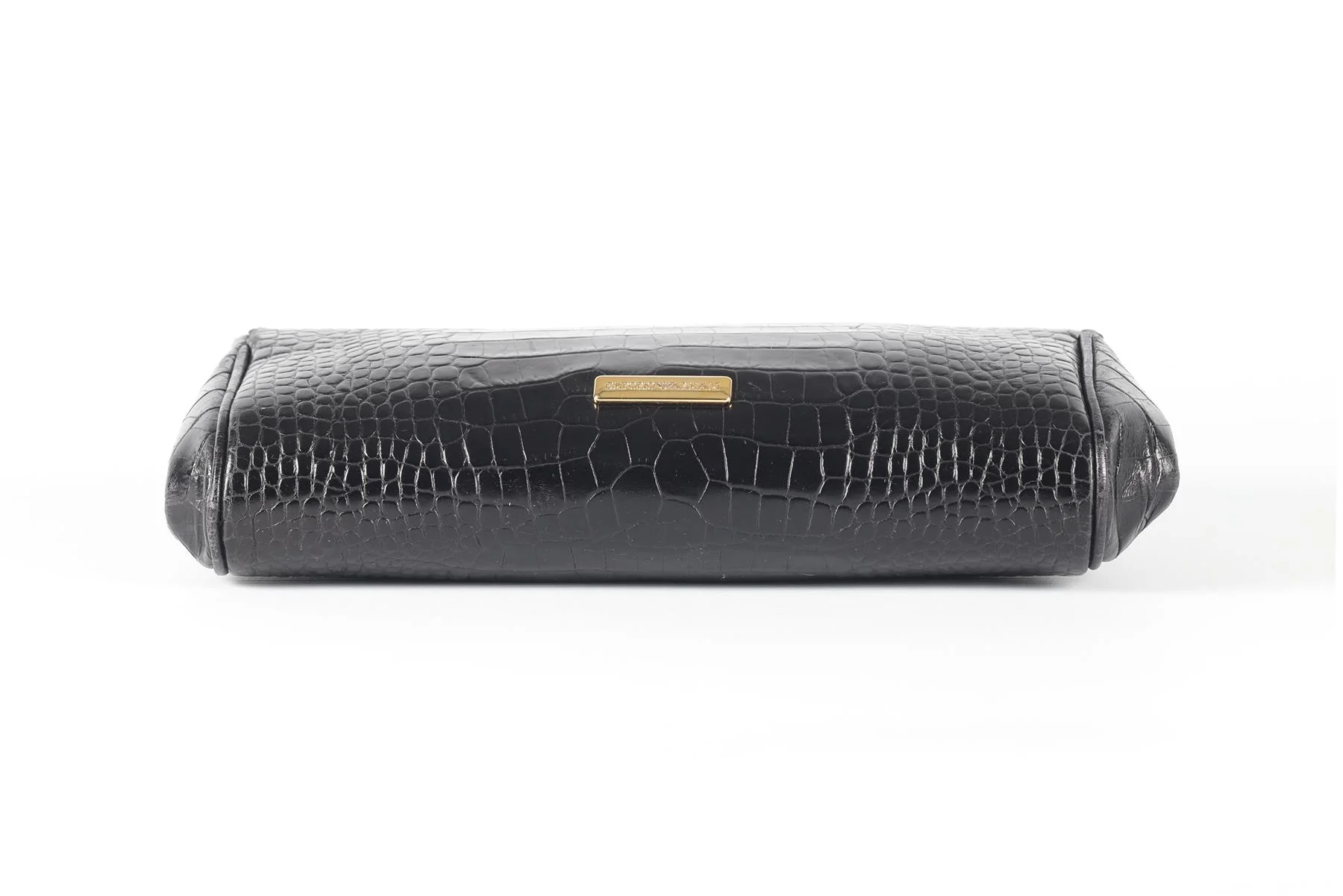 EMPORIO ARMANI BLACK LEATHER CLUTCH - Image 7