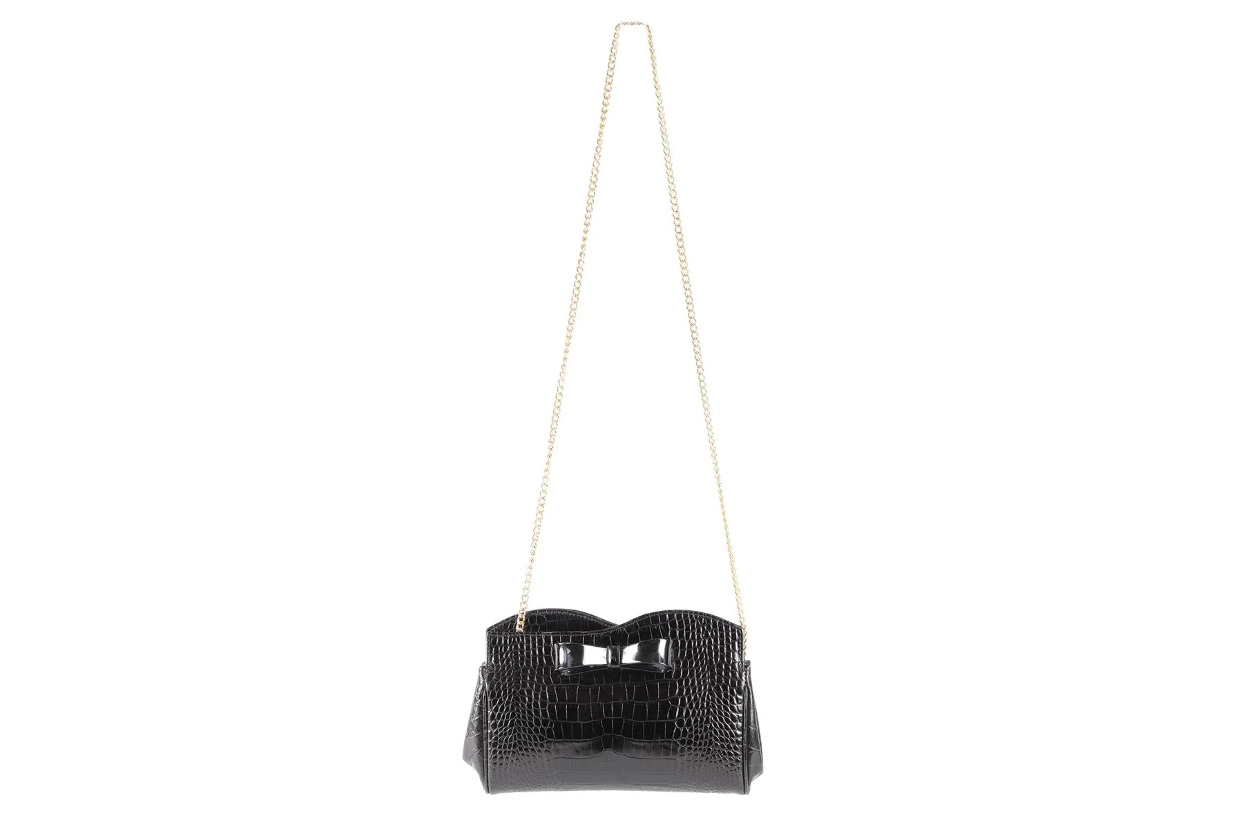 EMPORIO ARMANI BLACK LEATHER CLUTCH - Image 8