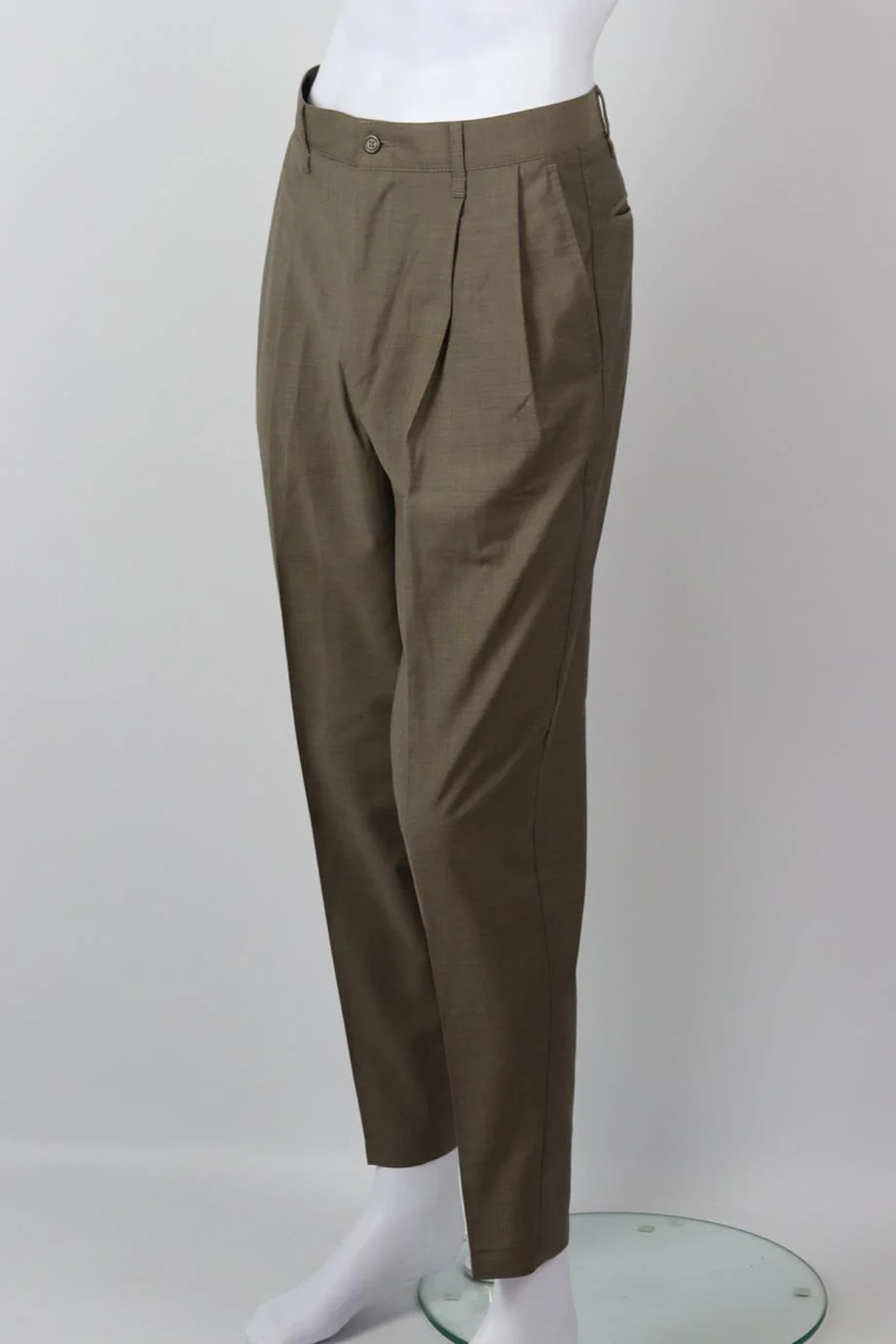 EMPORIO ARMANI MEN'S WOOL TAPERED PANTS IT 46 UK/US WAIST 30 - Image 3