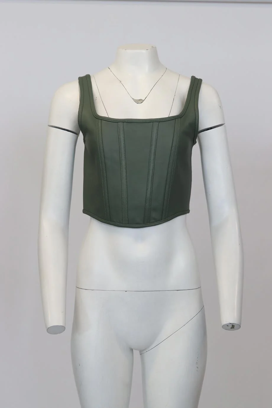 ENA PELLY LEATHER BUSTIER TOP US 4 UK 8 - Image 2