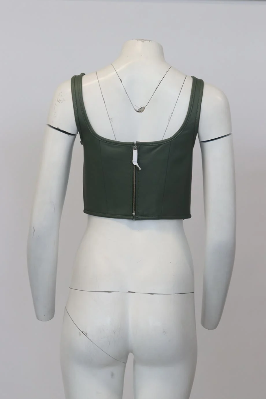 ENA PELLY LEATHER BUSTIER TOP US 4 UK 8 - Image 4