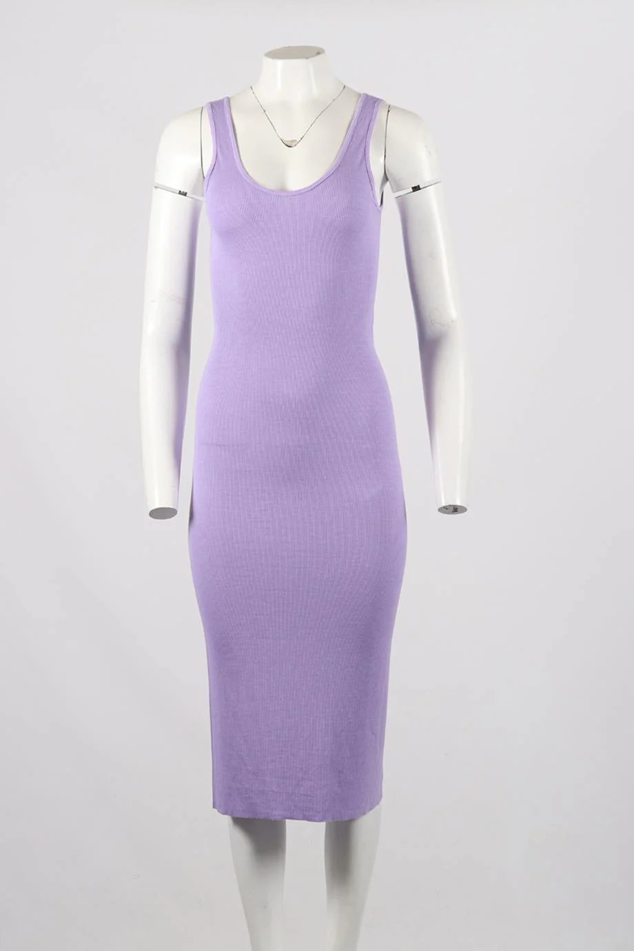 ENZA COSTA RIBBED MIDI DRESS MEDIUM - Image 2