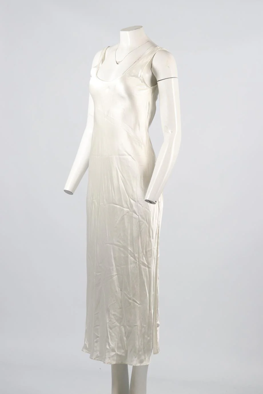 ENZA COSTA SATIN MAXI DRESS US 0 UK 4 - Image 3