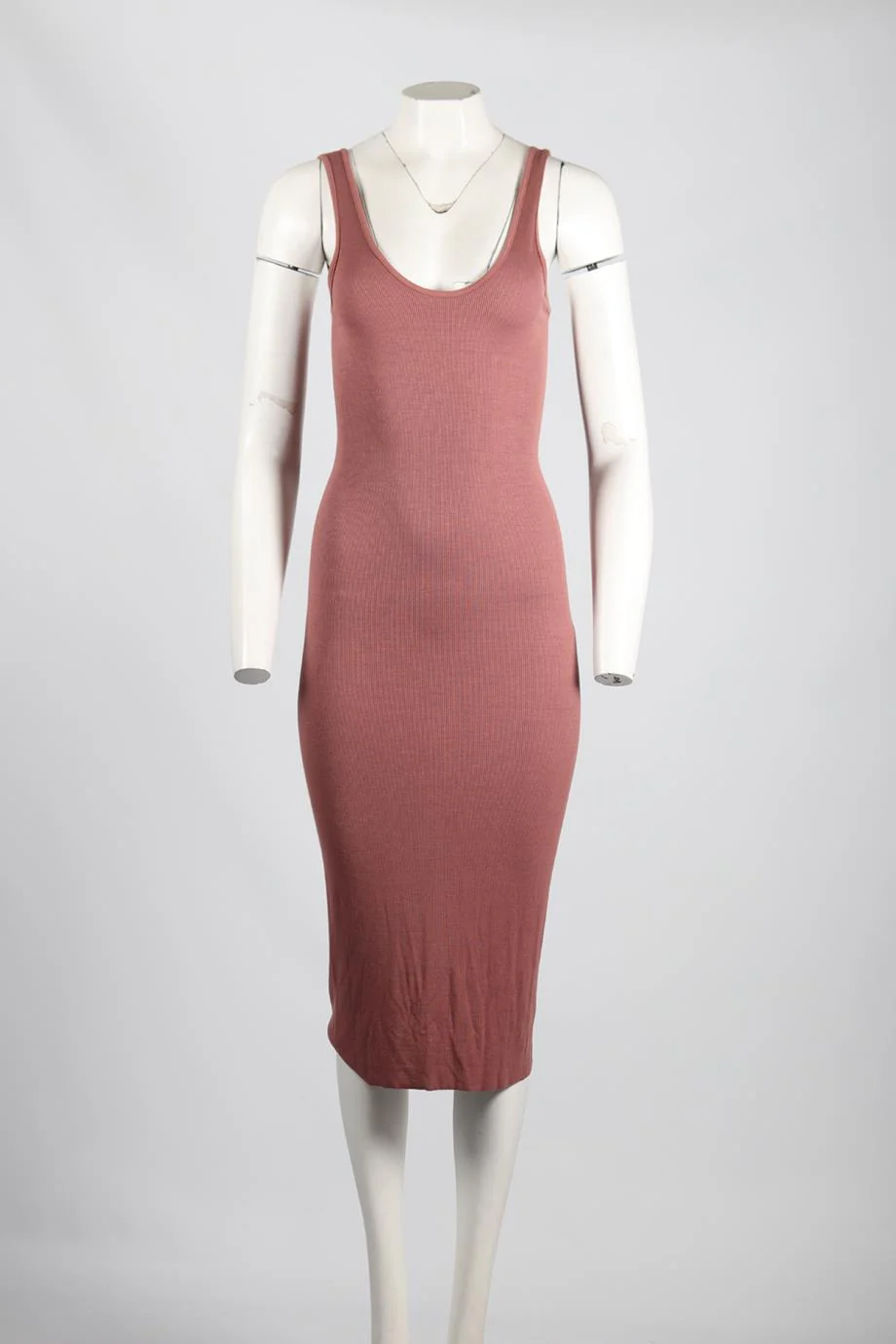 ENZA COSTA SILK BLEND MIDI DRESS MEDIUM - Image 2
