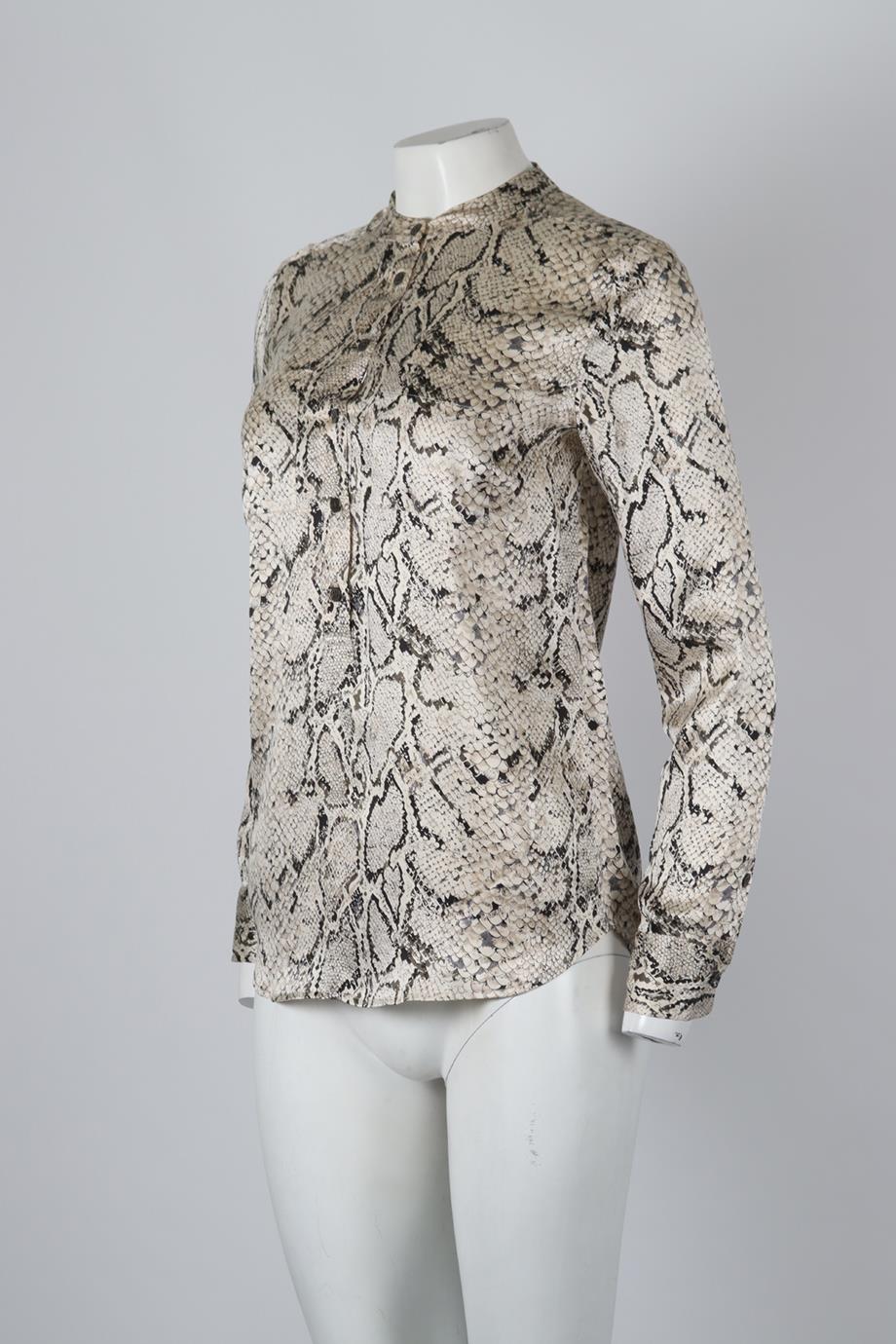 EQUIPMENT PRINTED SILK SATIN BLOUSE XSMALL - Image 3