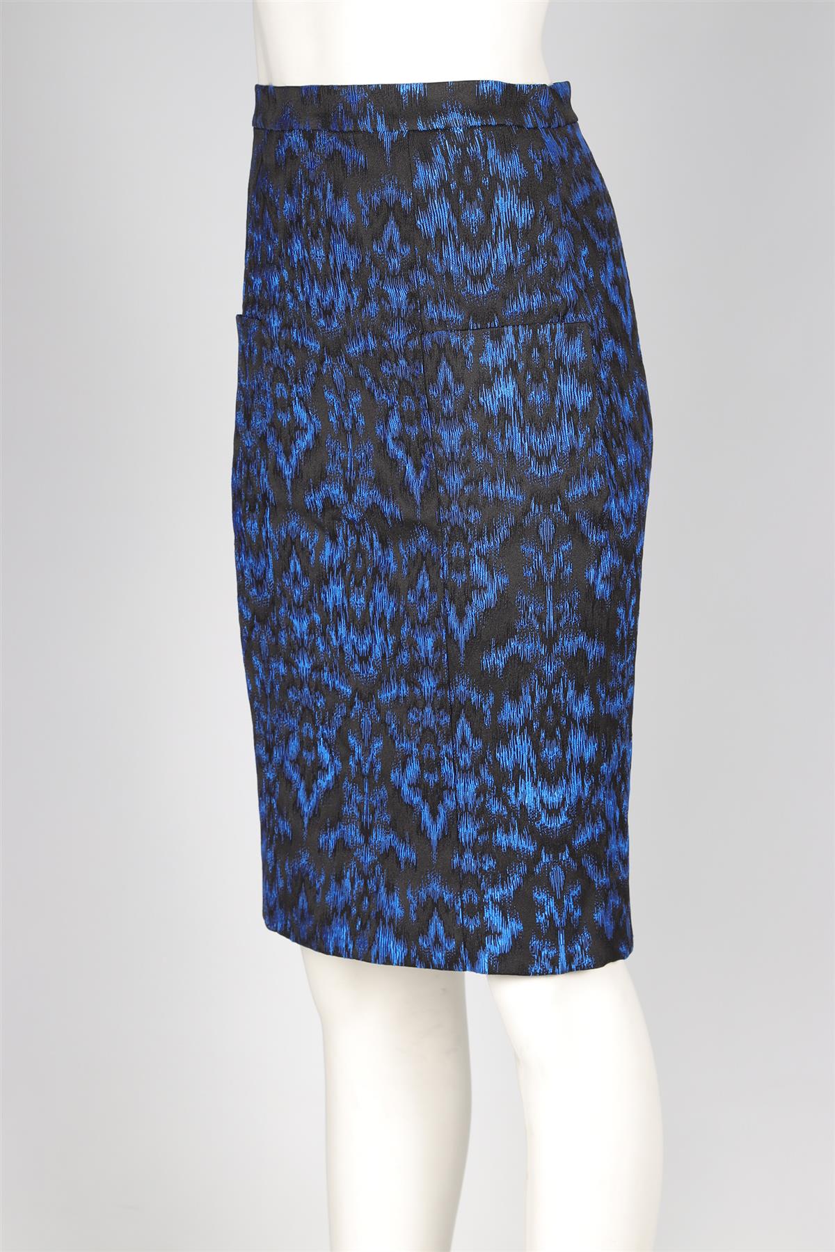 ERDEM BLACK JACQUARD MIDI SKIRT UK 8 US 4 - Image 3
