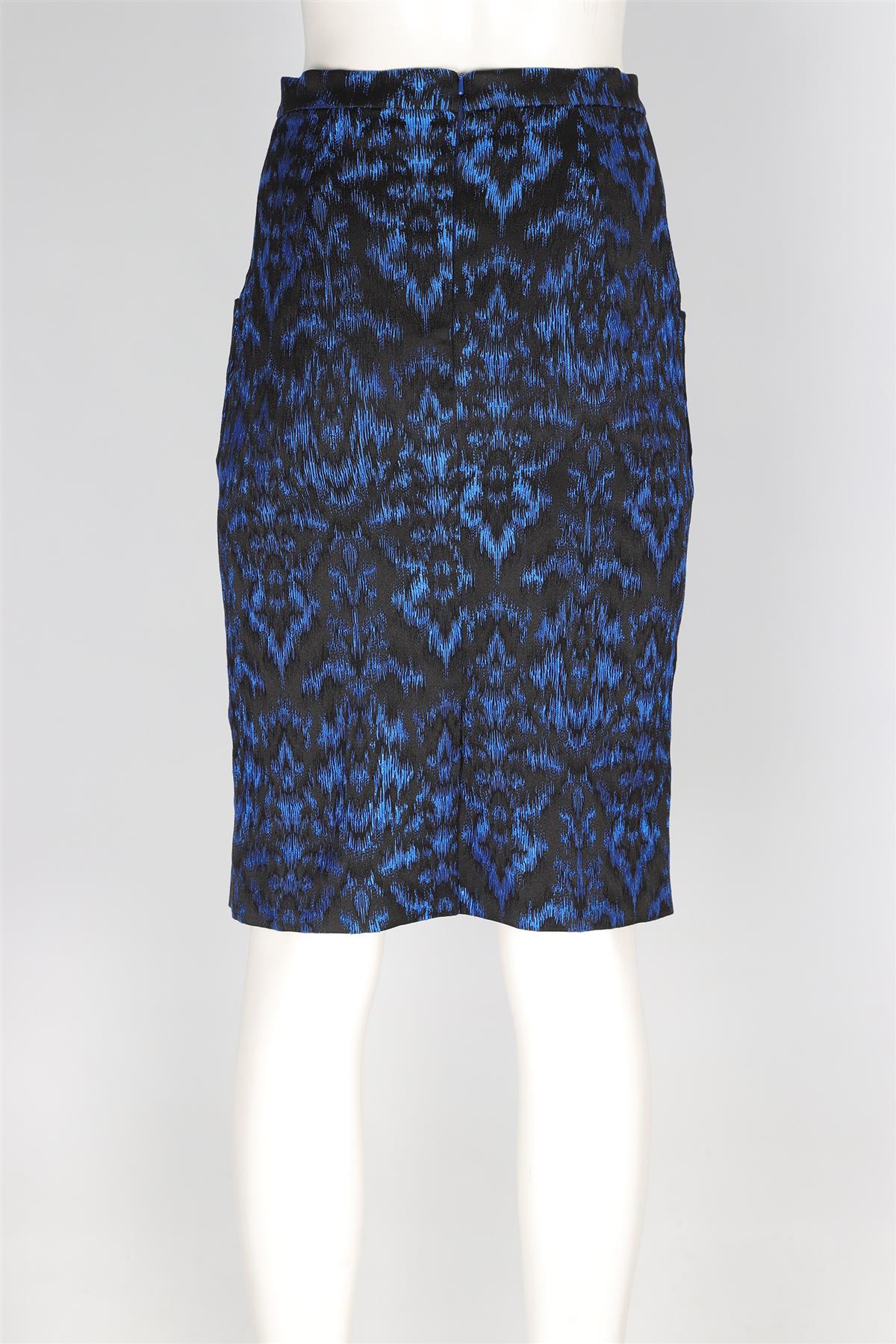 ERDEM BLACK JACQUARD MIDI SKIRT UK 8 US 4 - Image 4