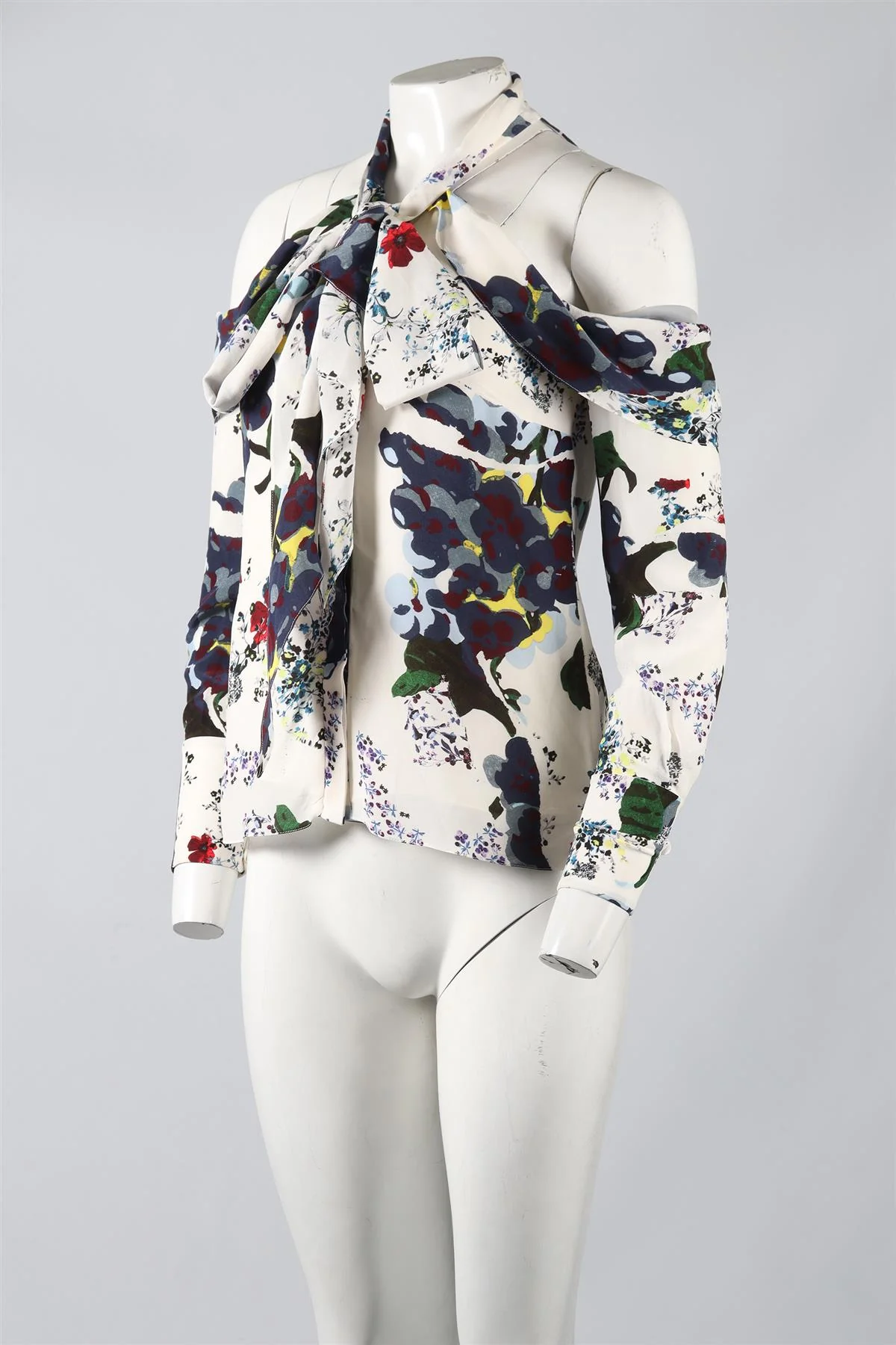 ERDEM FLORAL PRINT SILK TOP UK 8 - Image 5