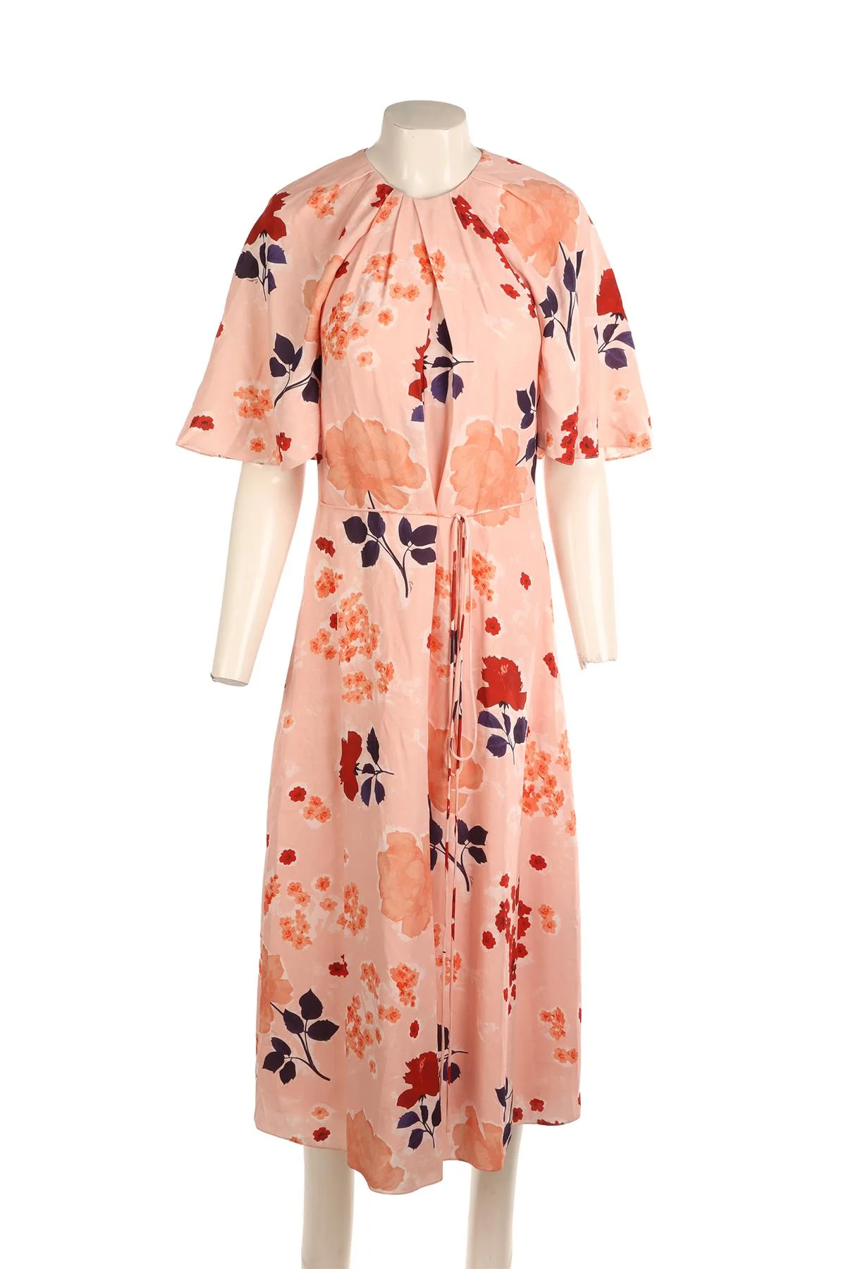 ERDEM PINK SILK MAXI DRESS UK 12 - Image 2