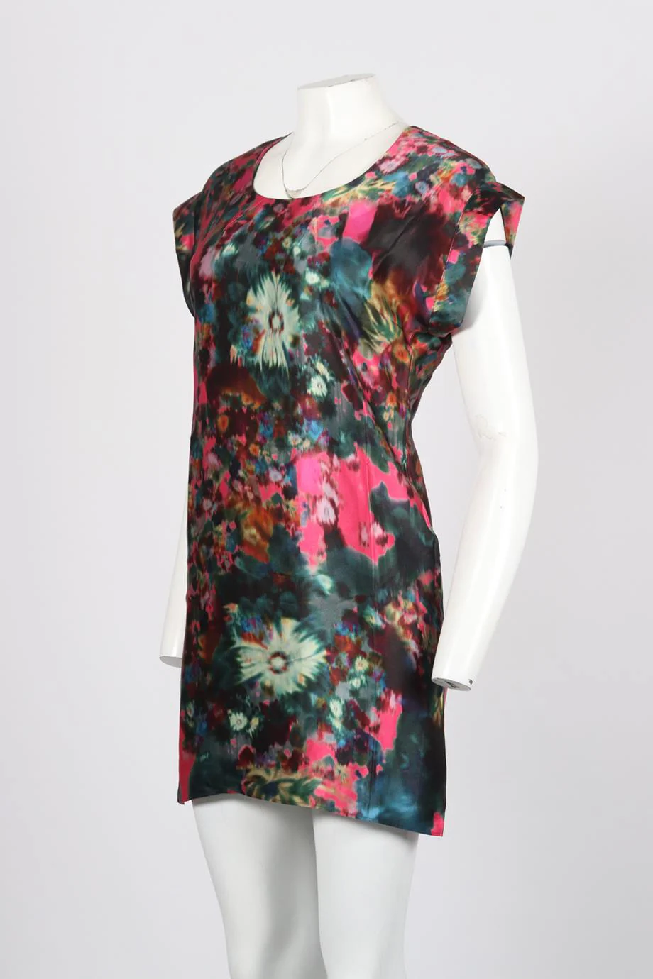 ERDEM PRINTED SILK MINI DRESS UK 8 - Image 3