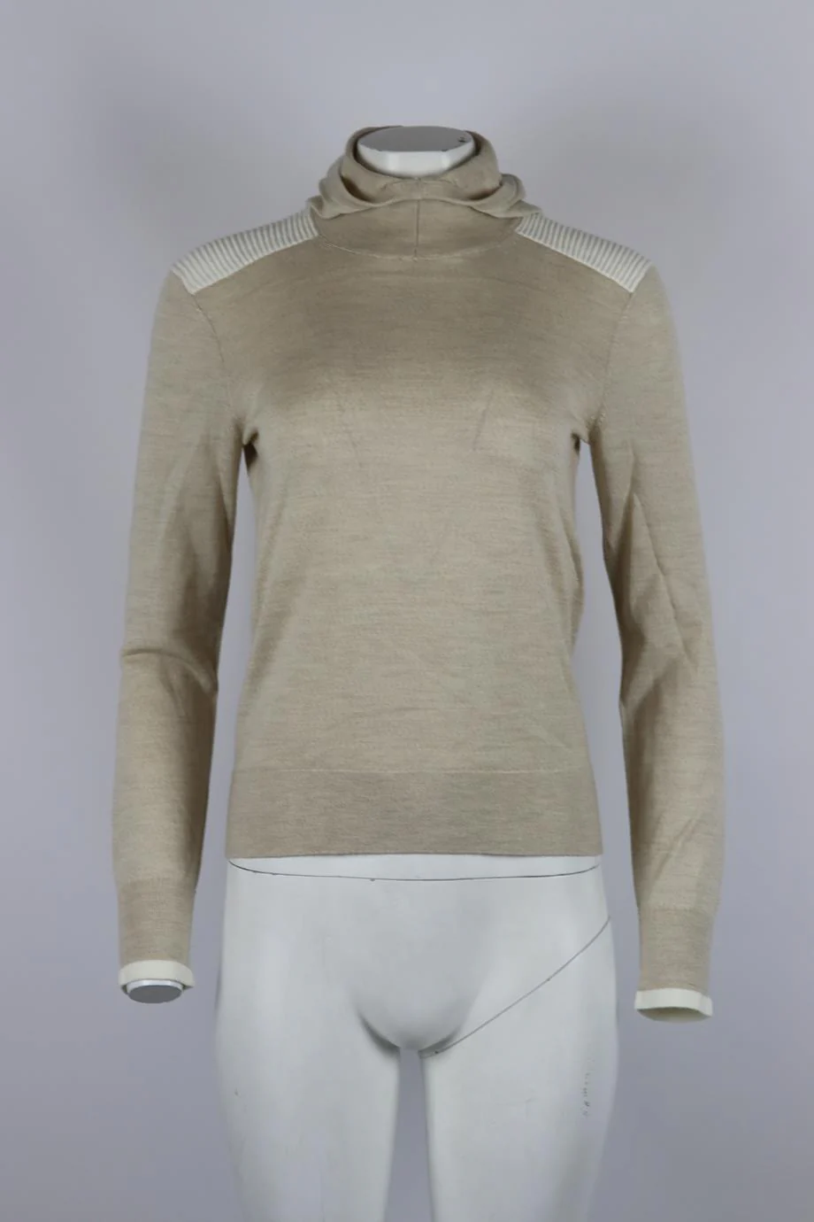 ERIN SNOW HOODED WOOL SWEATER SMALL - Image 2