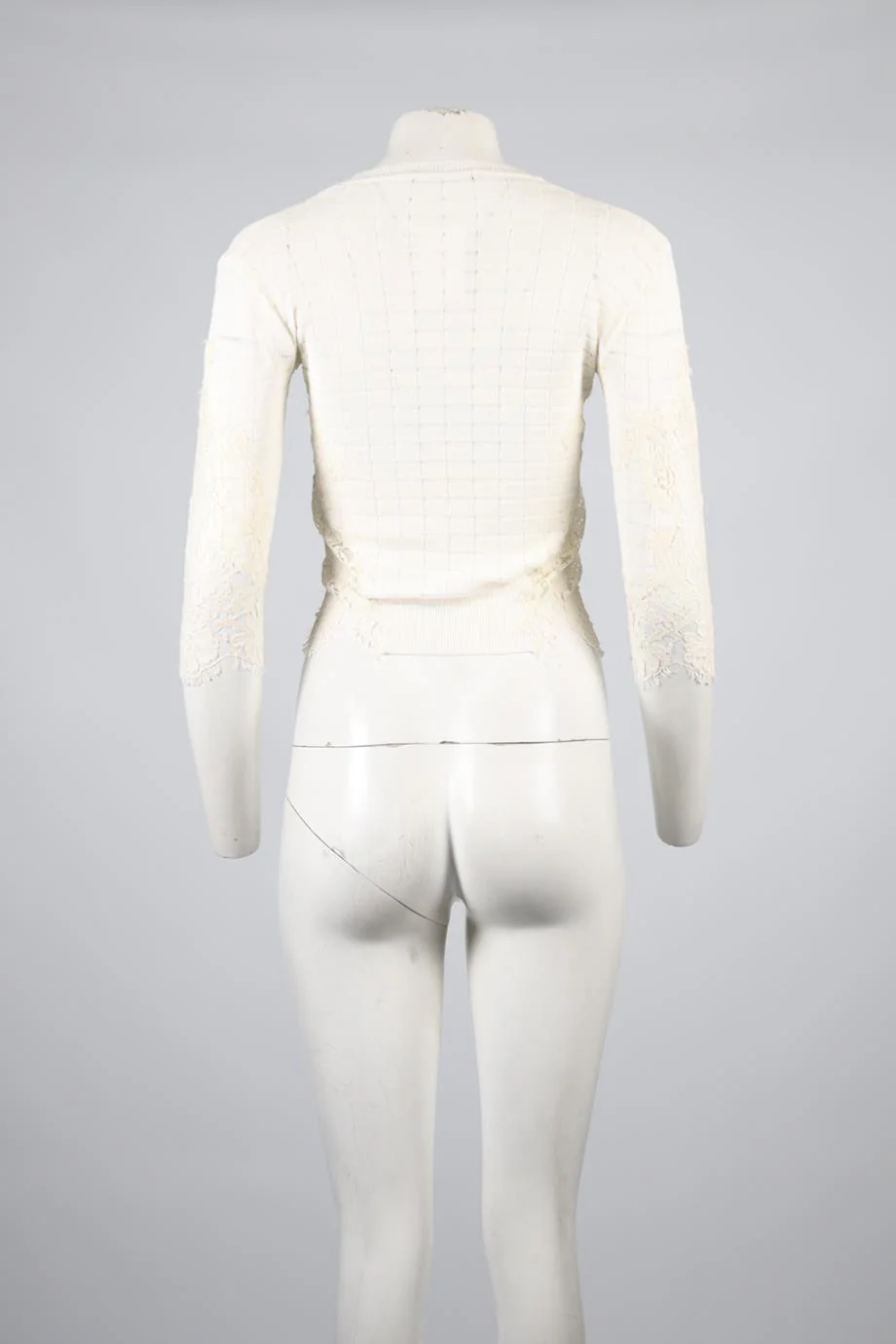 ERMANNO SCERVINO LACE AND KNIT TOP IT 38 UK 6 - Image 4