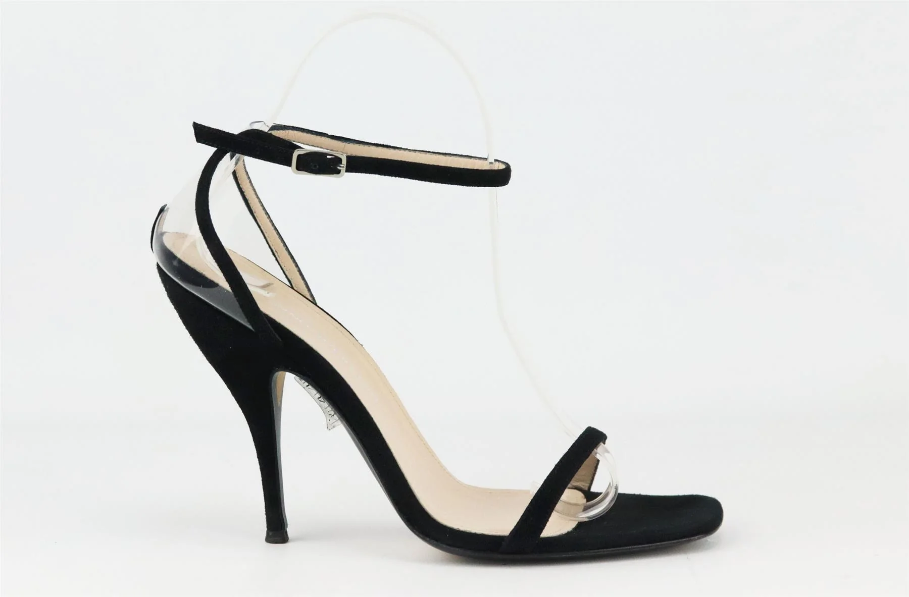ERMANNO SCERVINO SUEDE AND PVC SANDALS EU 38.5 UK 5.5 US 8.5 - Image 3