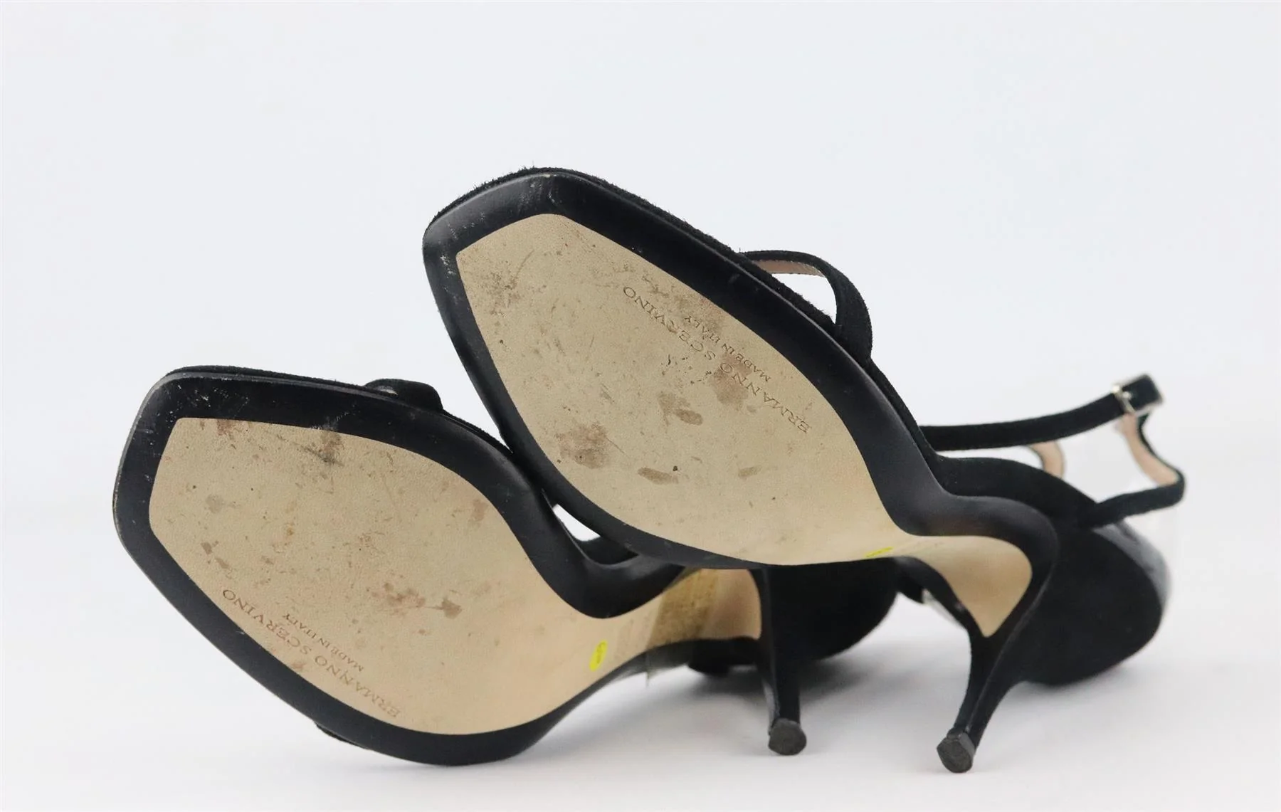 ERMANNO SCERVINO SUEDE AND PVC SANDALS EU 38.5 UK 5.5 US 8.5 - Image 6
